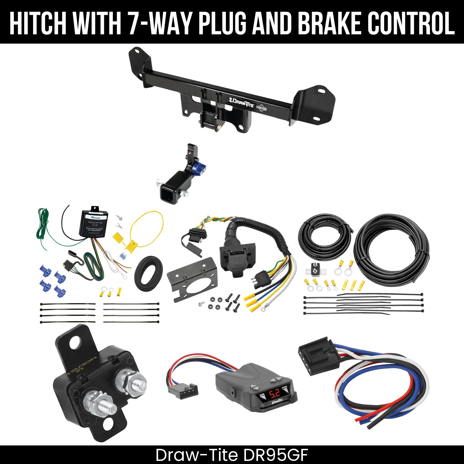 Trailer Hitch , 7-Way , Draw-Tite Activator IV Brake Control