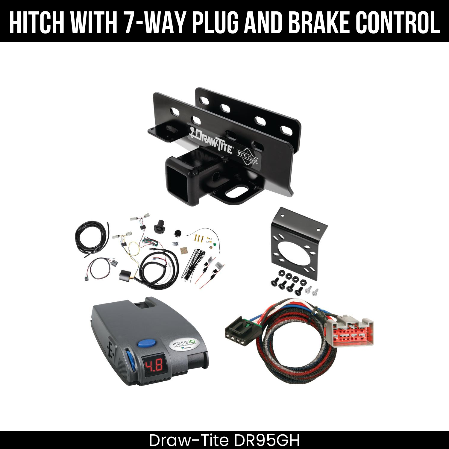 Trailer Hitch , 7-Way , Tekonsha Primus IQ Brake Control