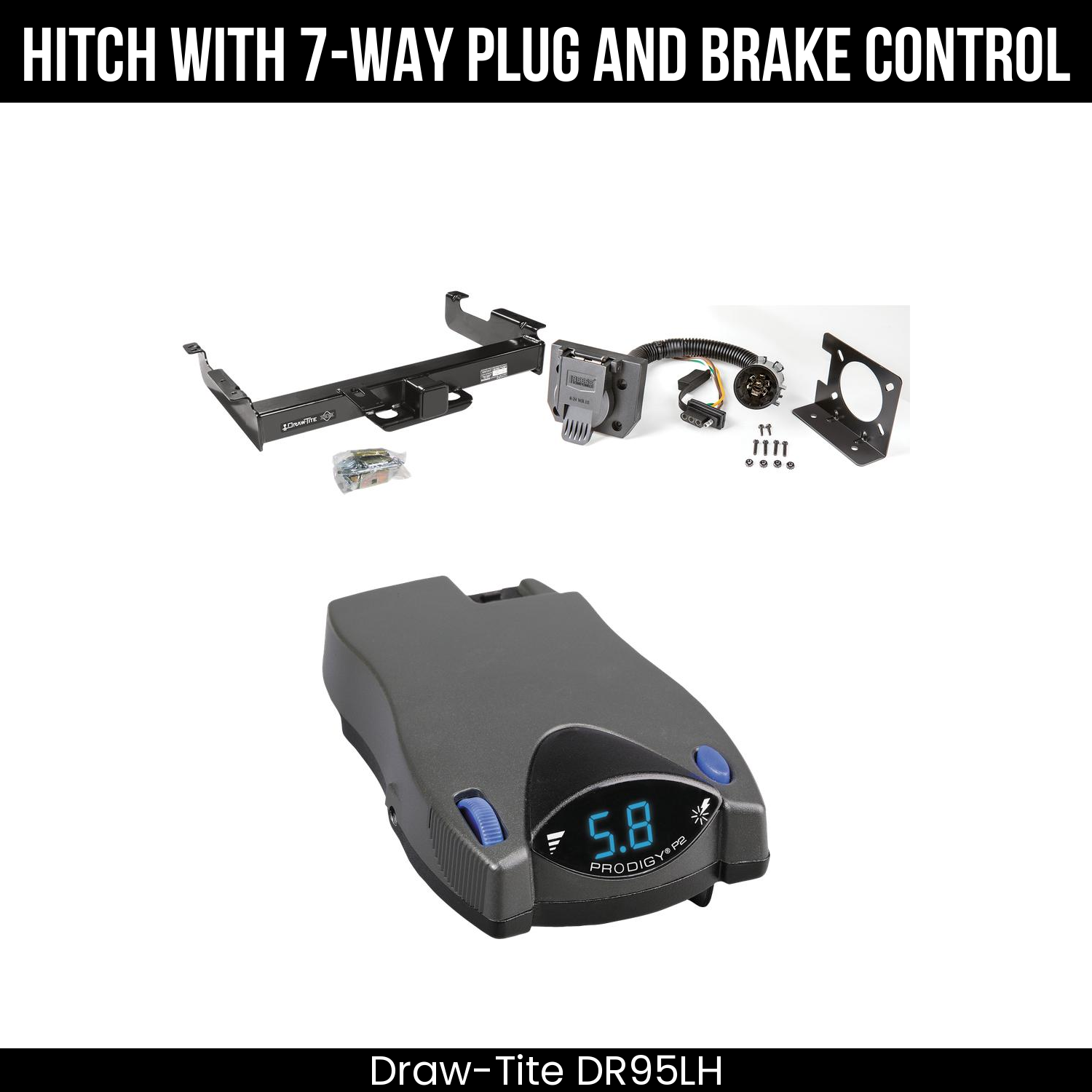 Trailer Hitch , 7-Way , Tekonsha Prodigy P2 Brake Control