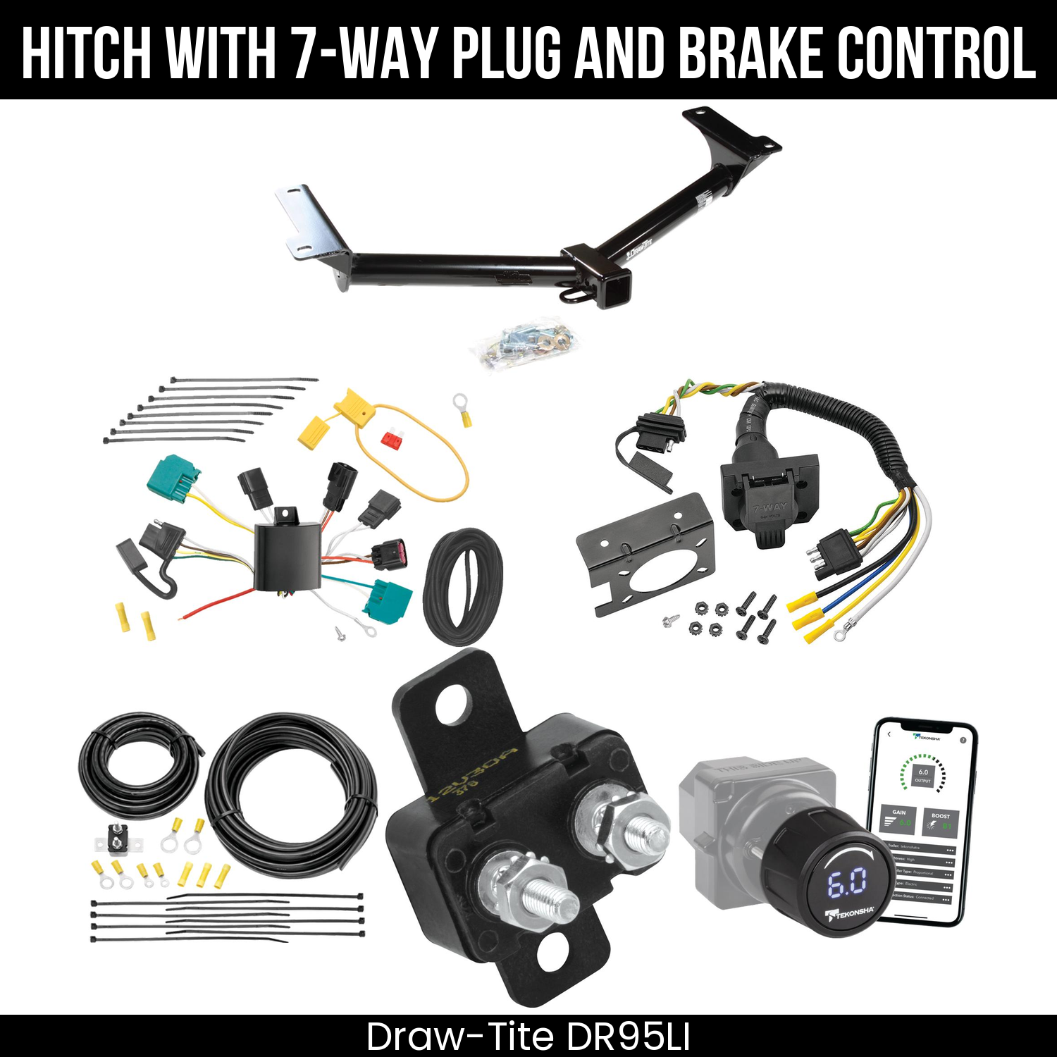 Draw Tite DR95LI Hitch With 7 Way Plug And Brake Control Bundle Featureimg