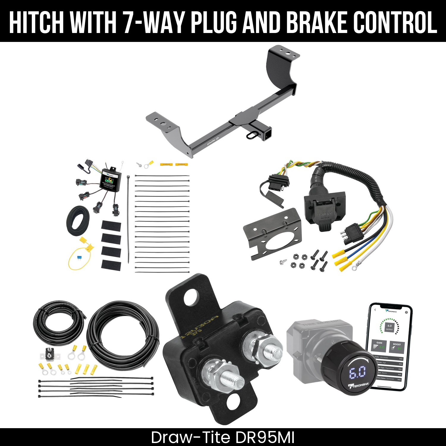 Draw Tite DR95MI Hitch With 7 Way Plug And Brake Control Bundle Featureimg