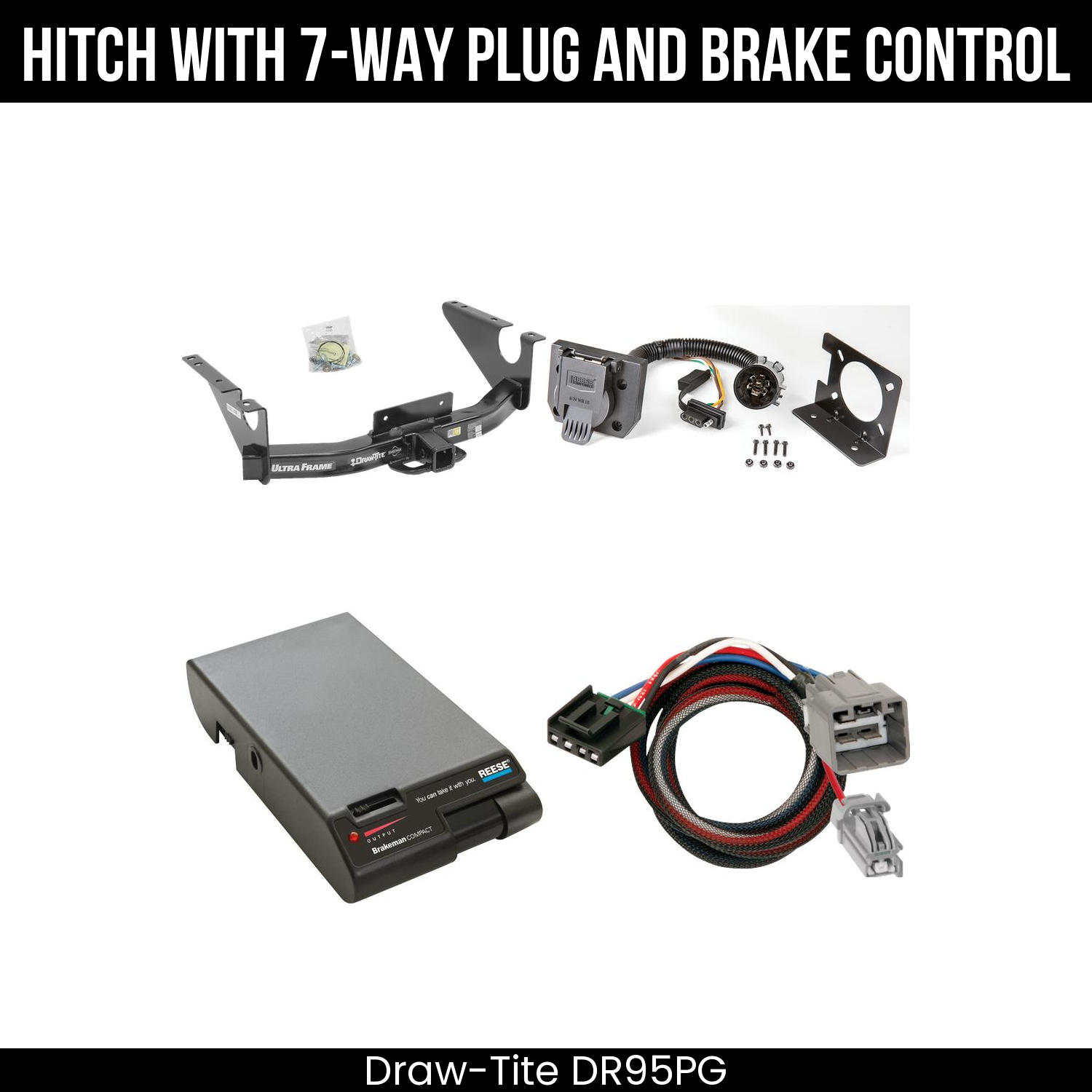 Trailer Hitch , 7-Way , Reese Brakeman Brake Control