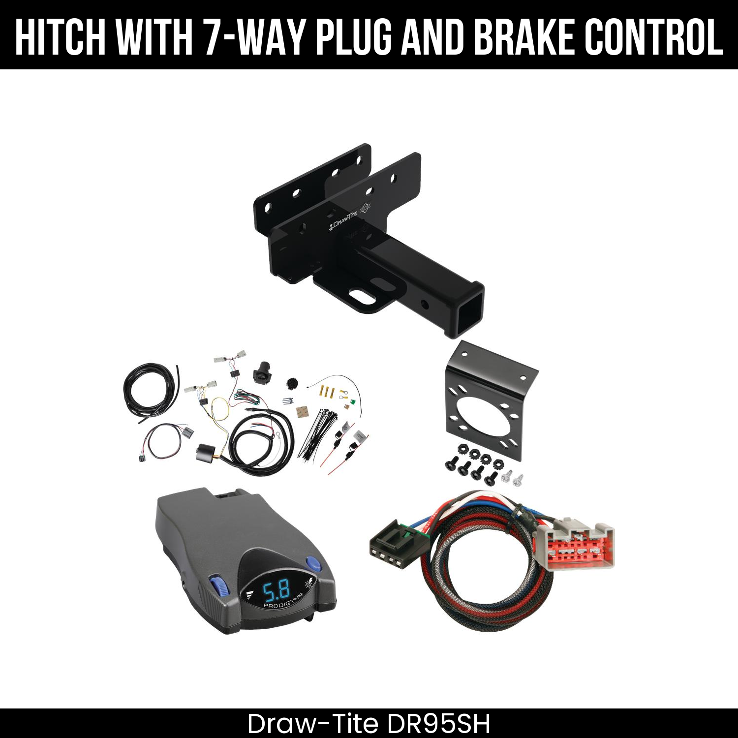 Trailer Hitch , 7-Way , Tekonsha Prodigy P2 Brake Control