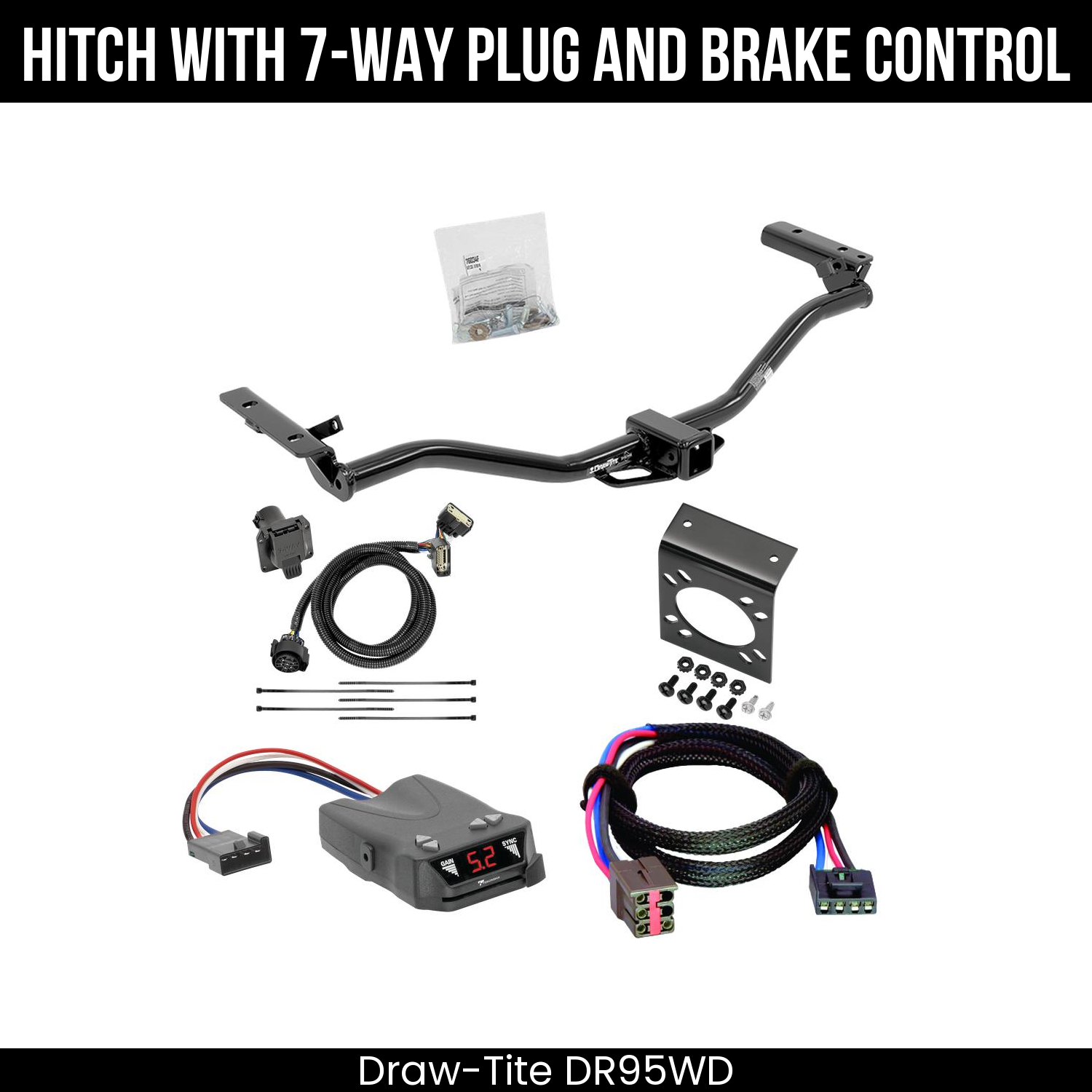 Trailer Hitch , 7-Way , Tekonsha Brakeman IV Brake Control