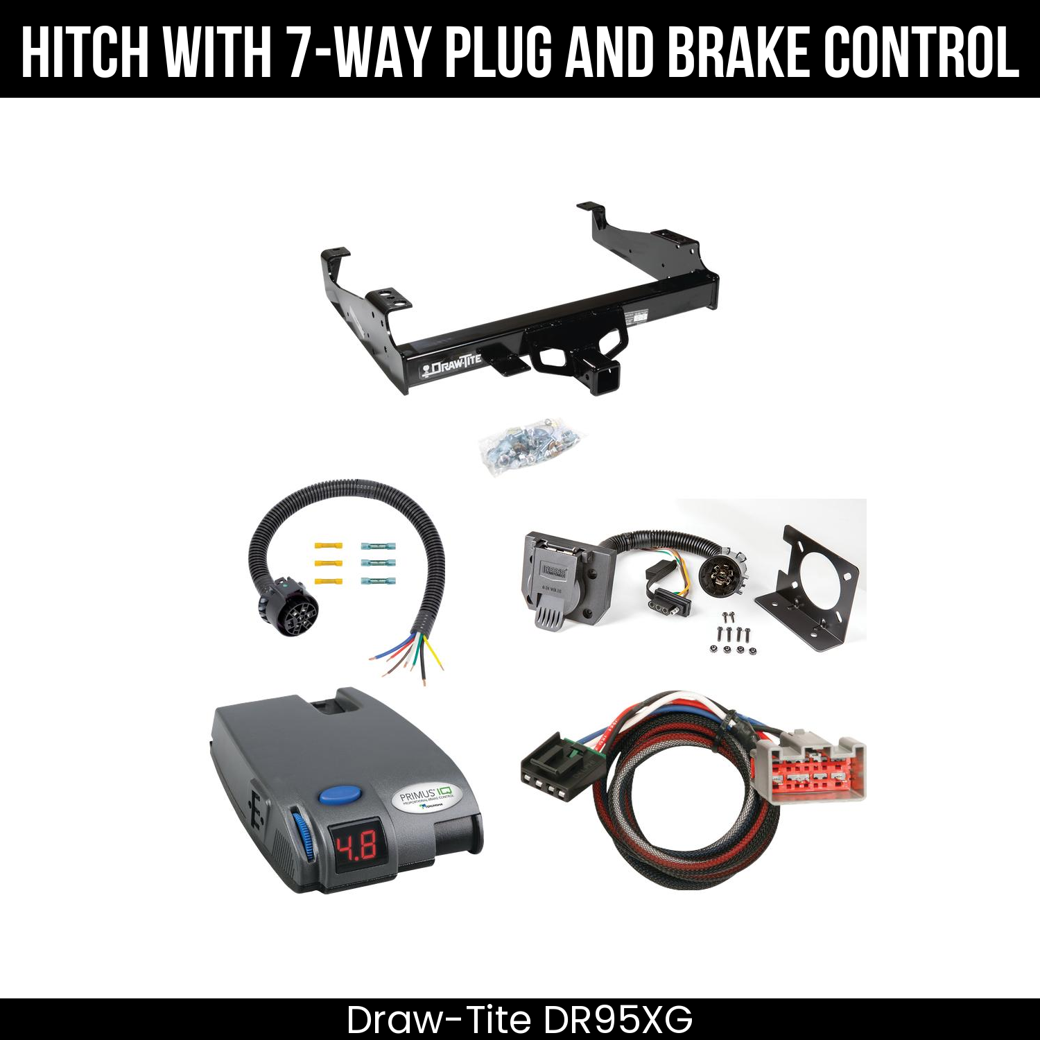 Trailer Hitch , 7-Way , Tekonsha Primus IQ Brake Control