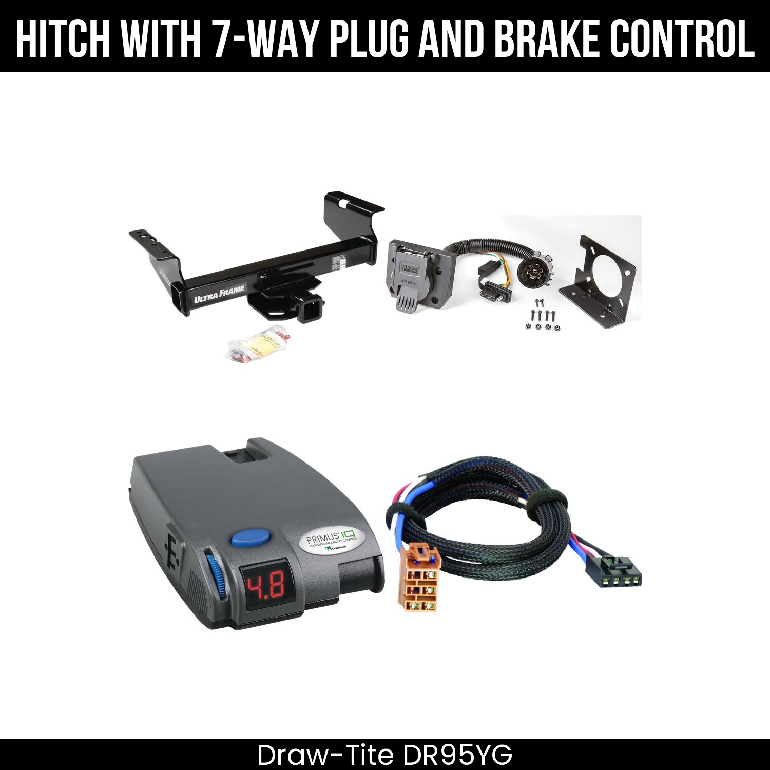 Trailer Hitch , 7-Way , Tekonsha Primus IQ Brake Control