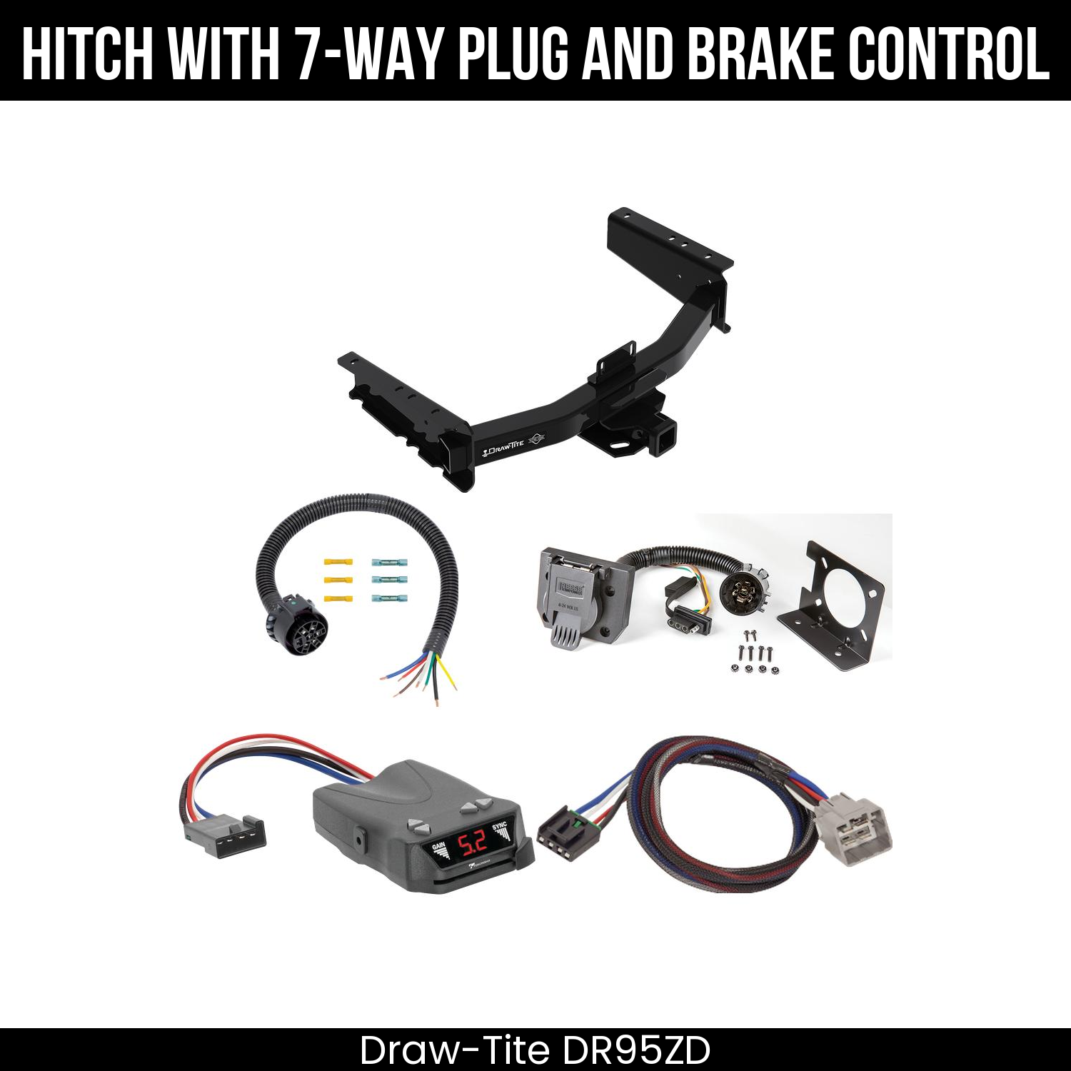 Trailer Hitch , 7-Way , Tekonsha Brakeman IV Brake Control