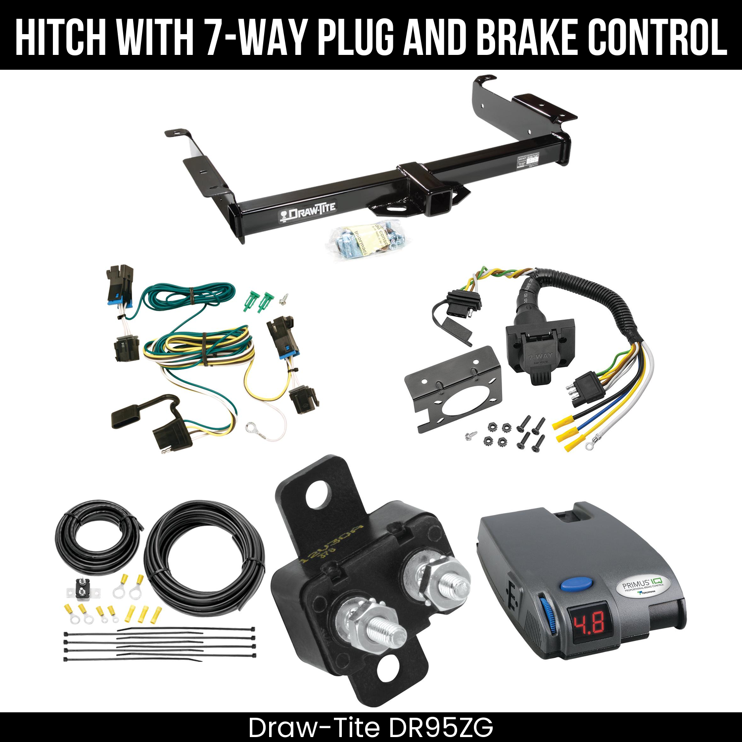 Trailer Hitch , 7-Way , Tekonsha Primus IQ Brake Control