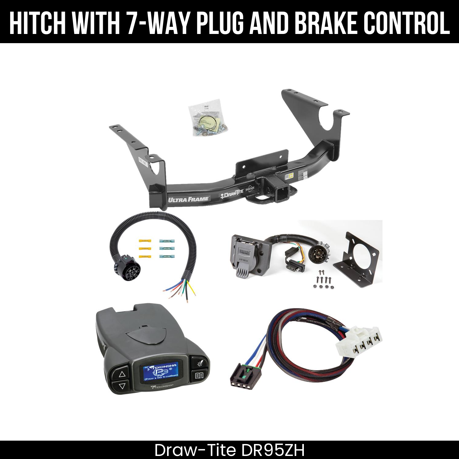 Trailer Hitch , 7-Way , Tekonsha Prodigy P3 Brake Control