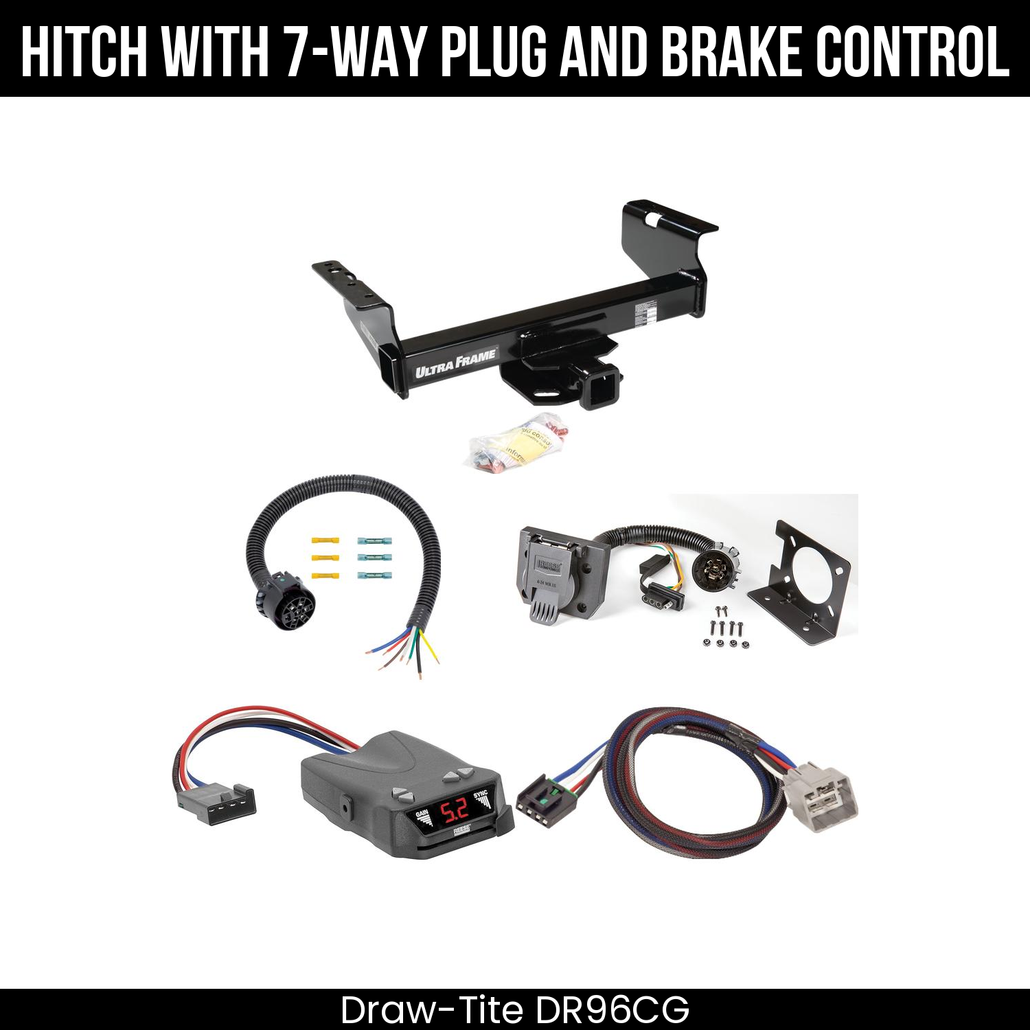 Trailer Hitch , 7-Way , Reese Brakeman IV Brake Control