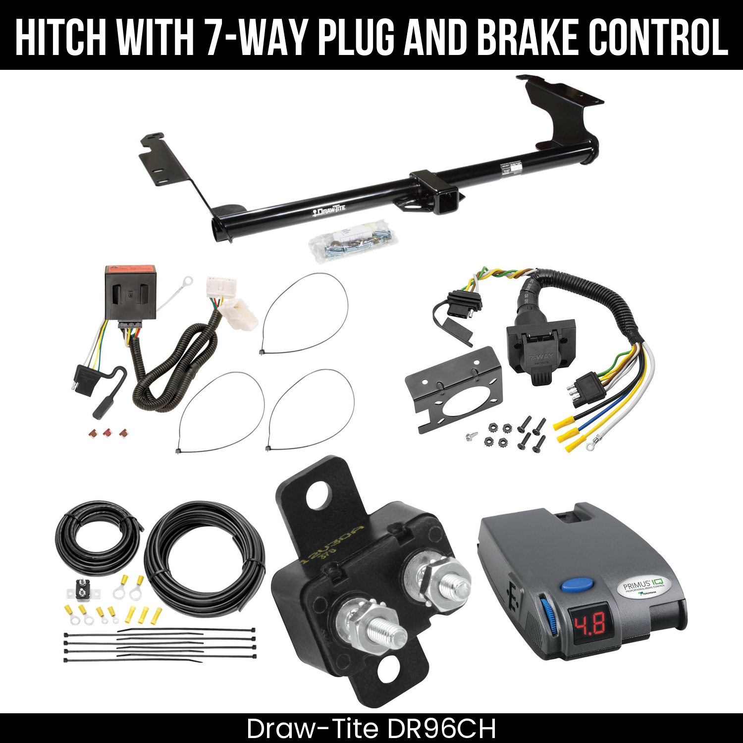 Trailer Hitch , 7-Way , Tekonsha Primus IQ Brake Control