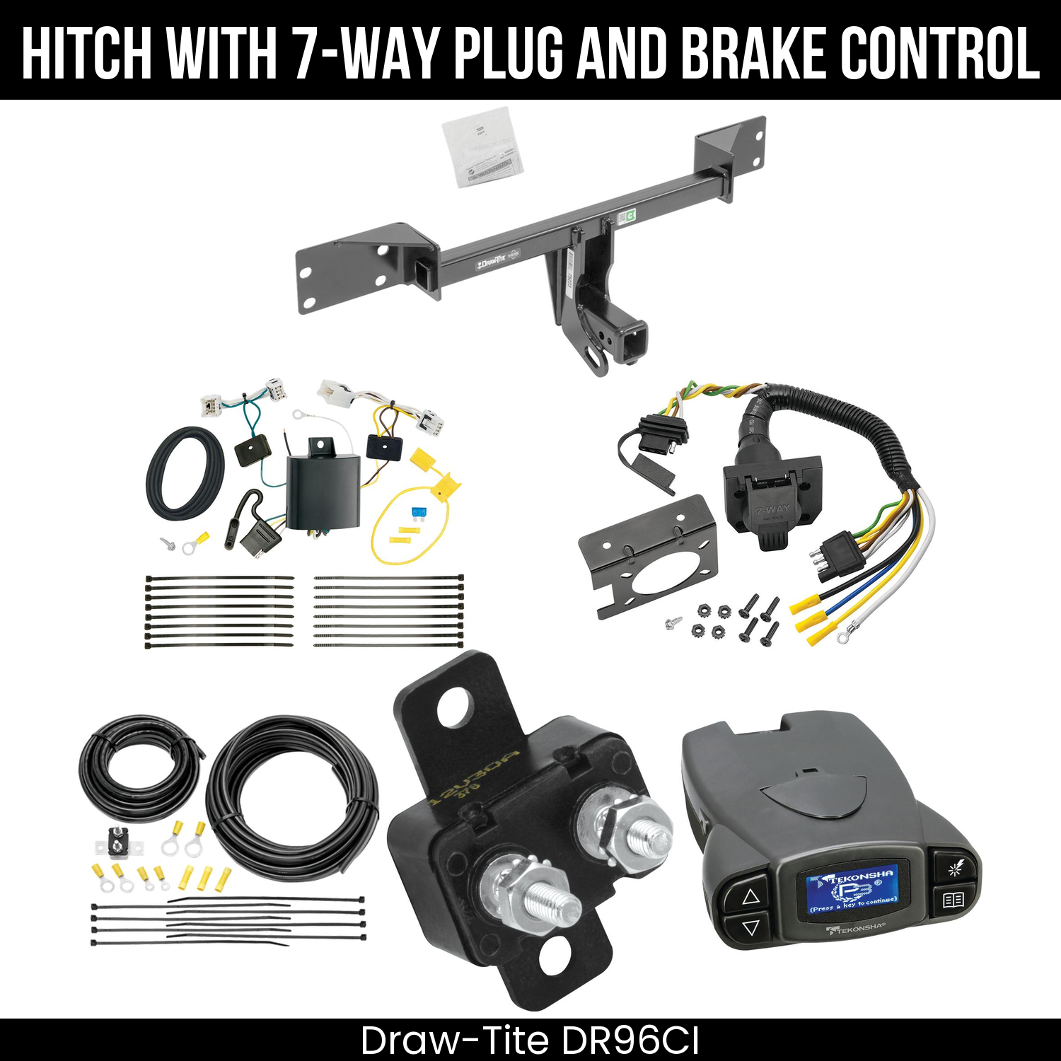 Trailer Hitch , 7-Way , Tekonsha Prodigy P3 Brake Control