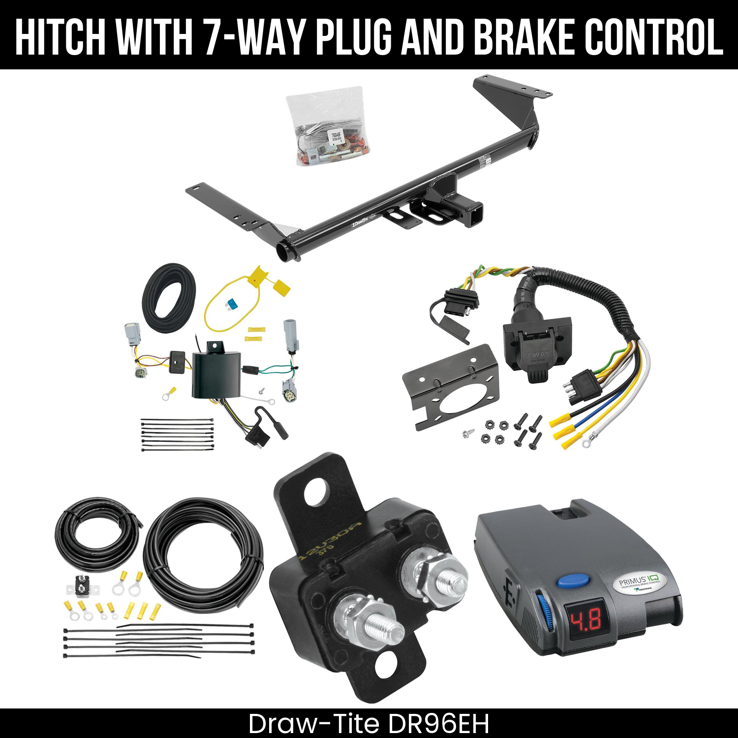 Trailer Hitch , 7-Way , Tekonsha Primus IQ Brake Control