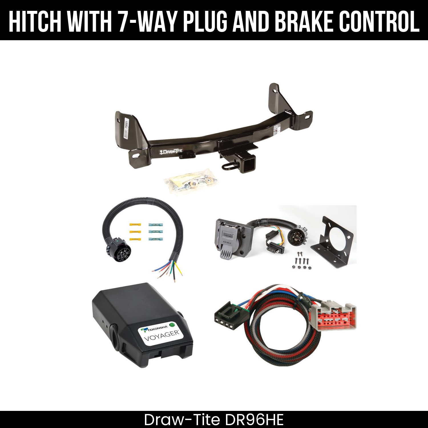 Trailer Hitch , 7-Way , Tekonsha Voyager Brake Control
