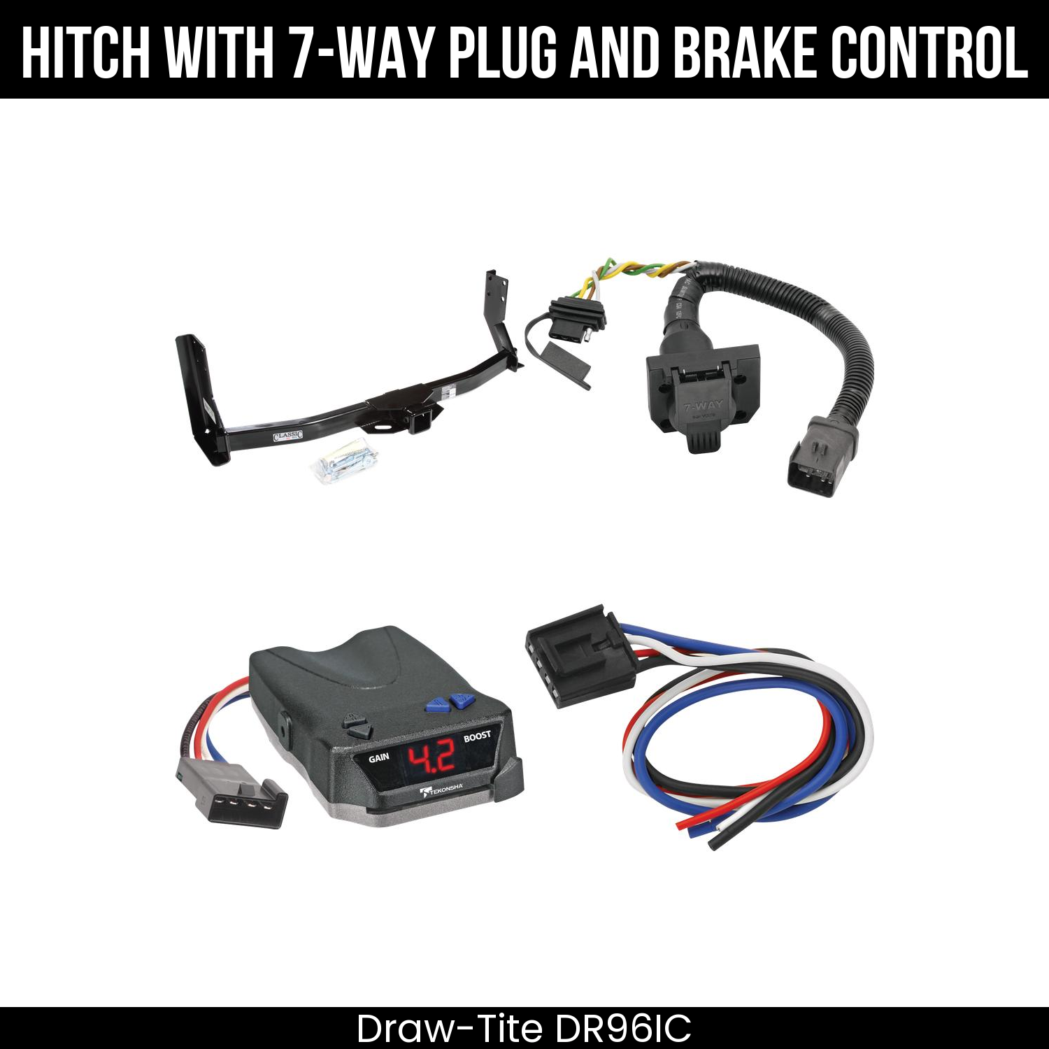 Trailer Hitch , 7-Way , Tekonsha Brake EVN Control