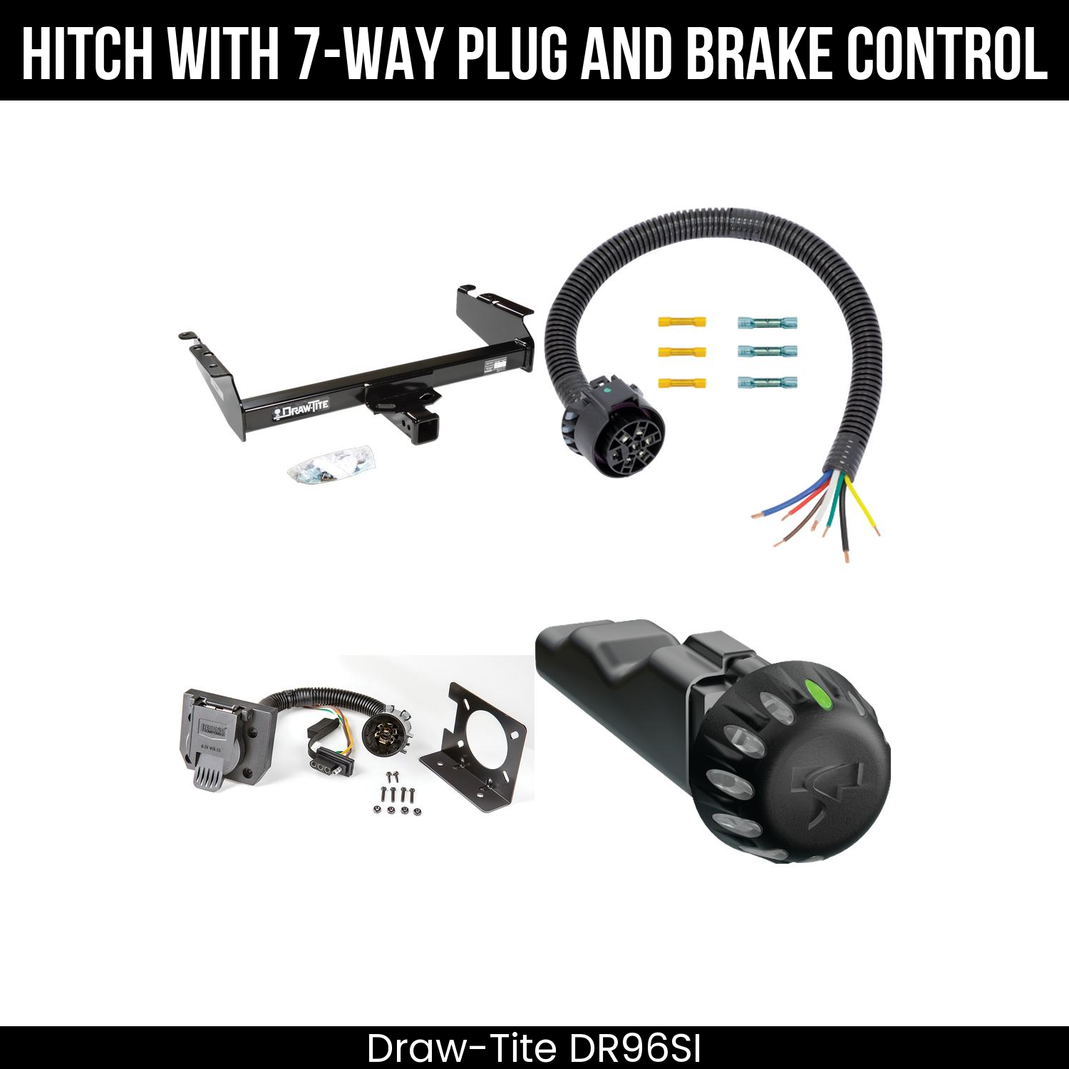 Draw Tite DR96SI Hitch With 7 Way Plug And Brake Control Bundle Featureimg