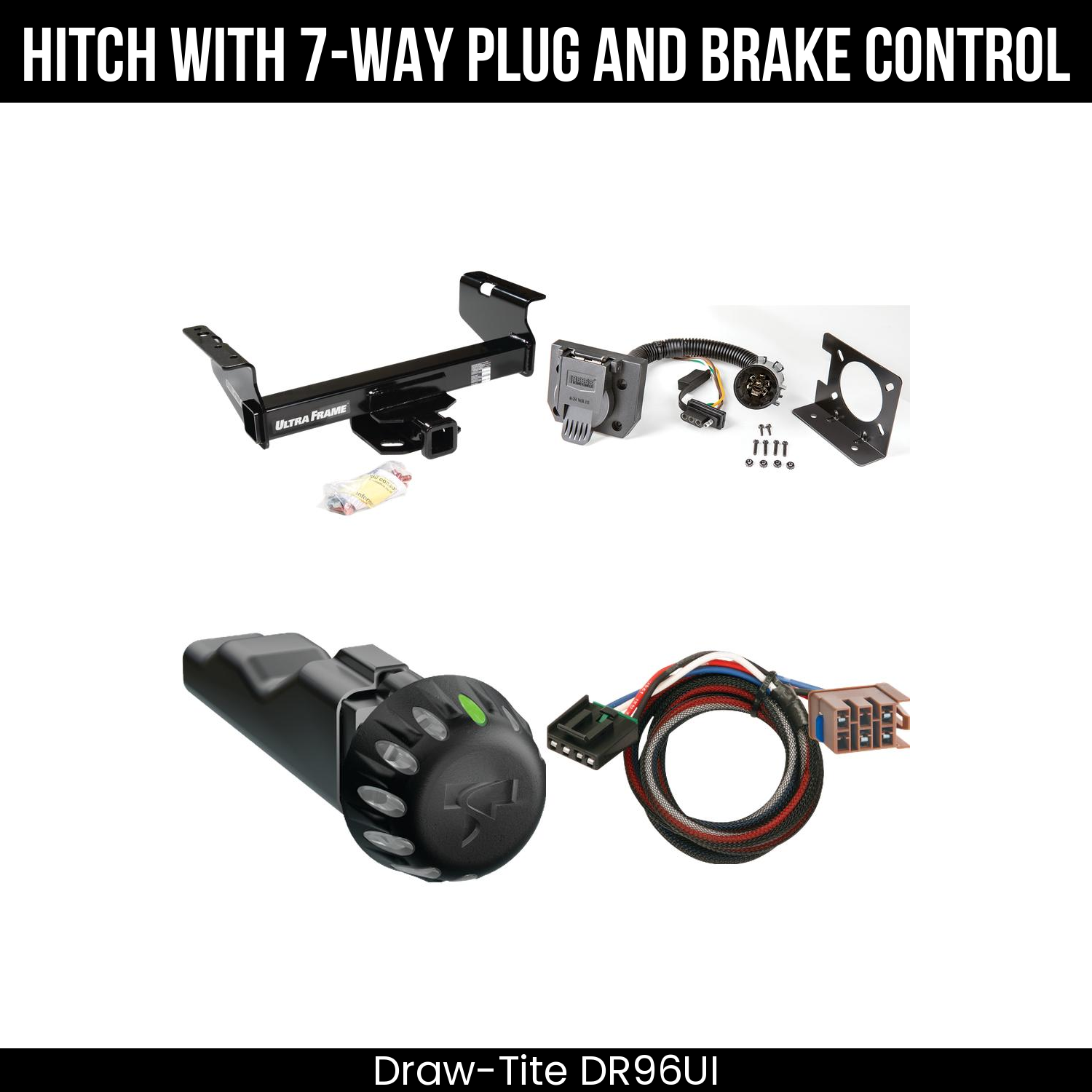 Draw Tite DR96UI Hitch With 7 Way Plug And Brake Control Bundle Featureimg