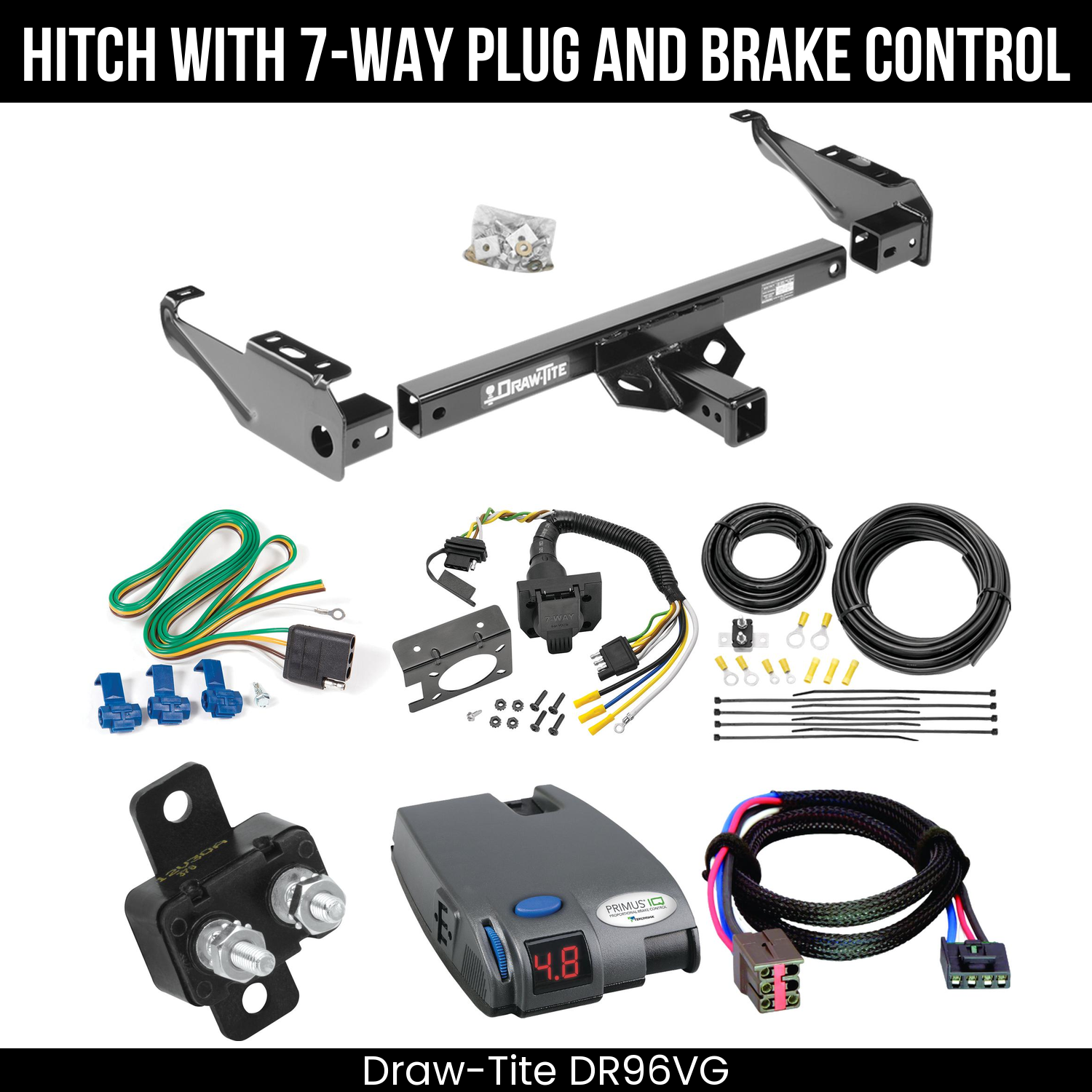 Trailer Hitch , 7-Way , Tekonsha Primus IQ Brake Control