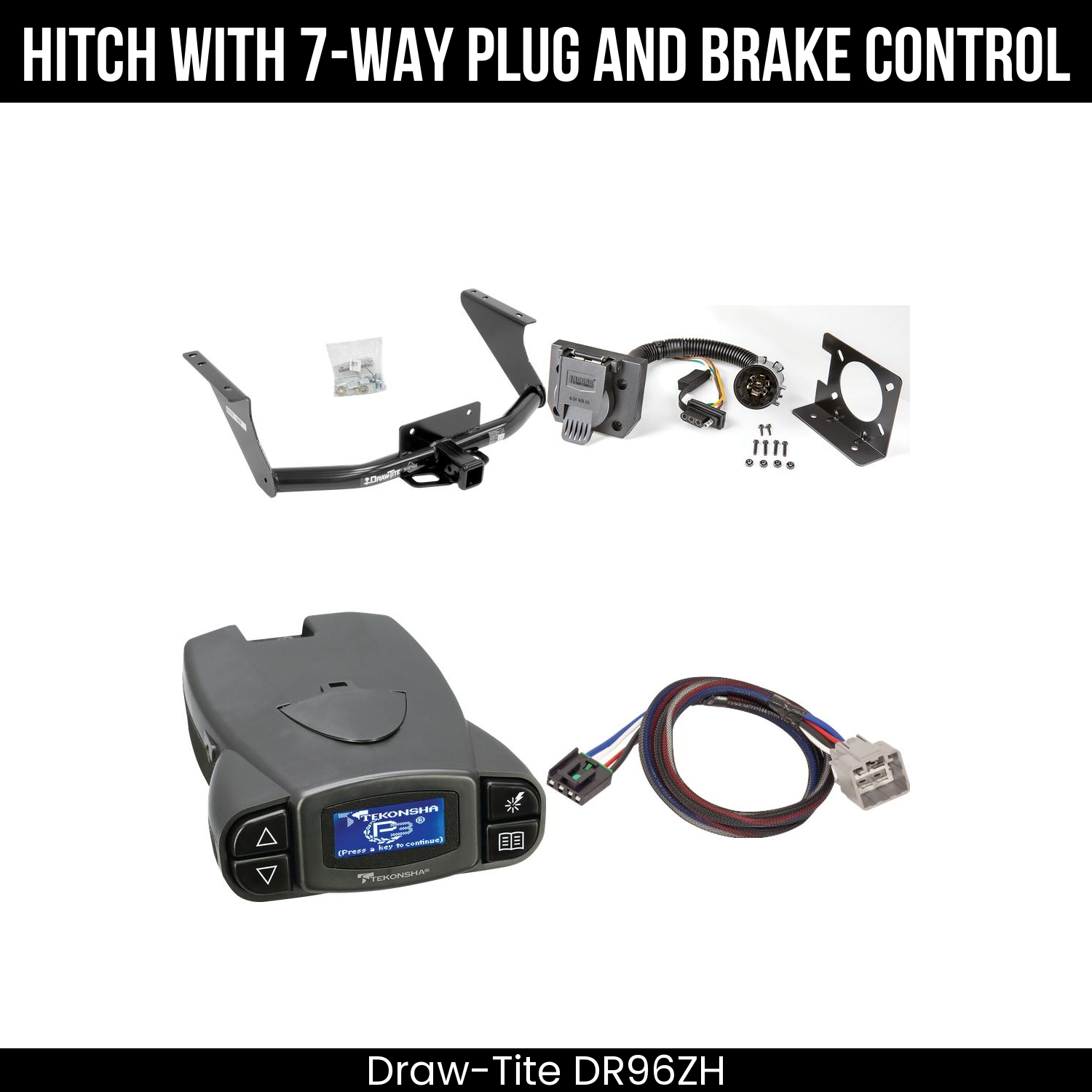 Trailer Hitch , 7-Way , Tekonsha Prodigy P3 Brake Control