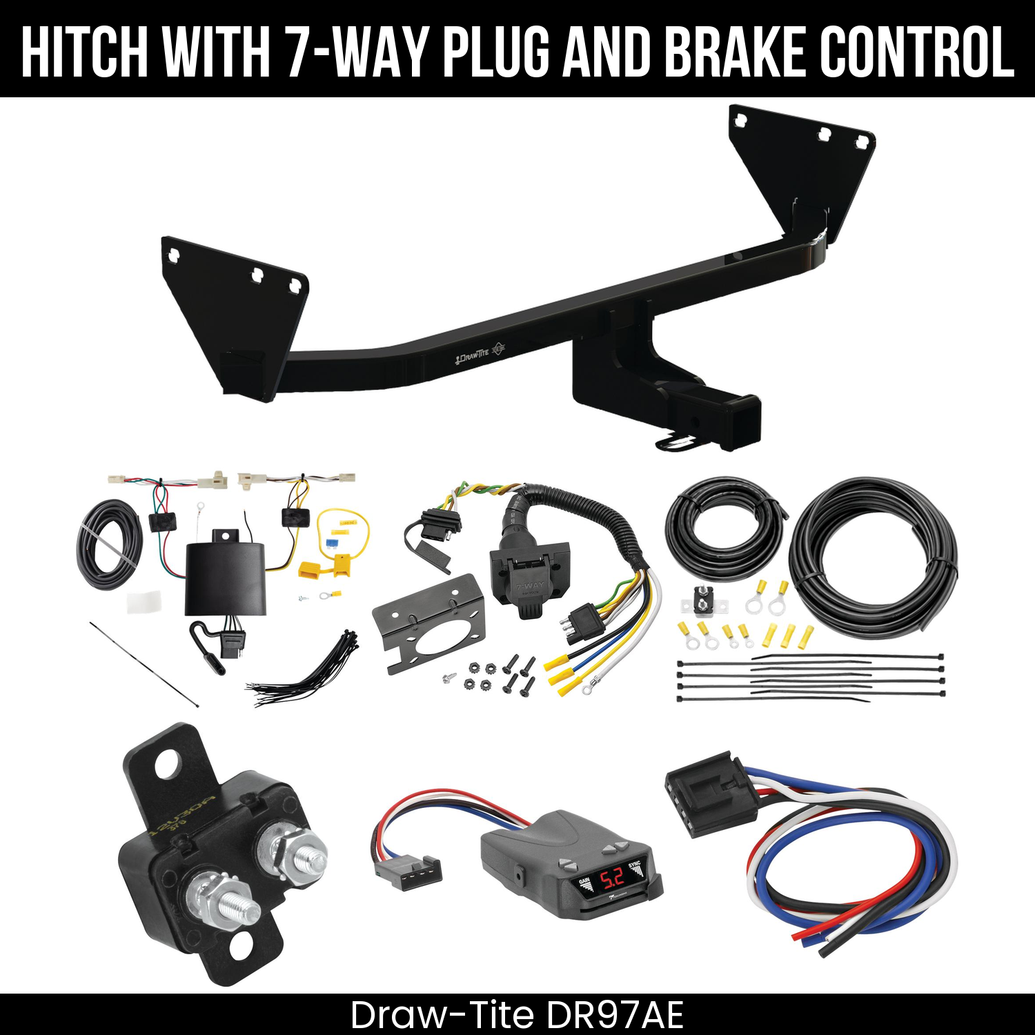 Trailer Hitch , 7-Way , Tekonsha Brakeman IV Brake Control