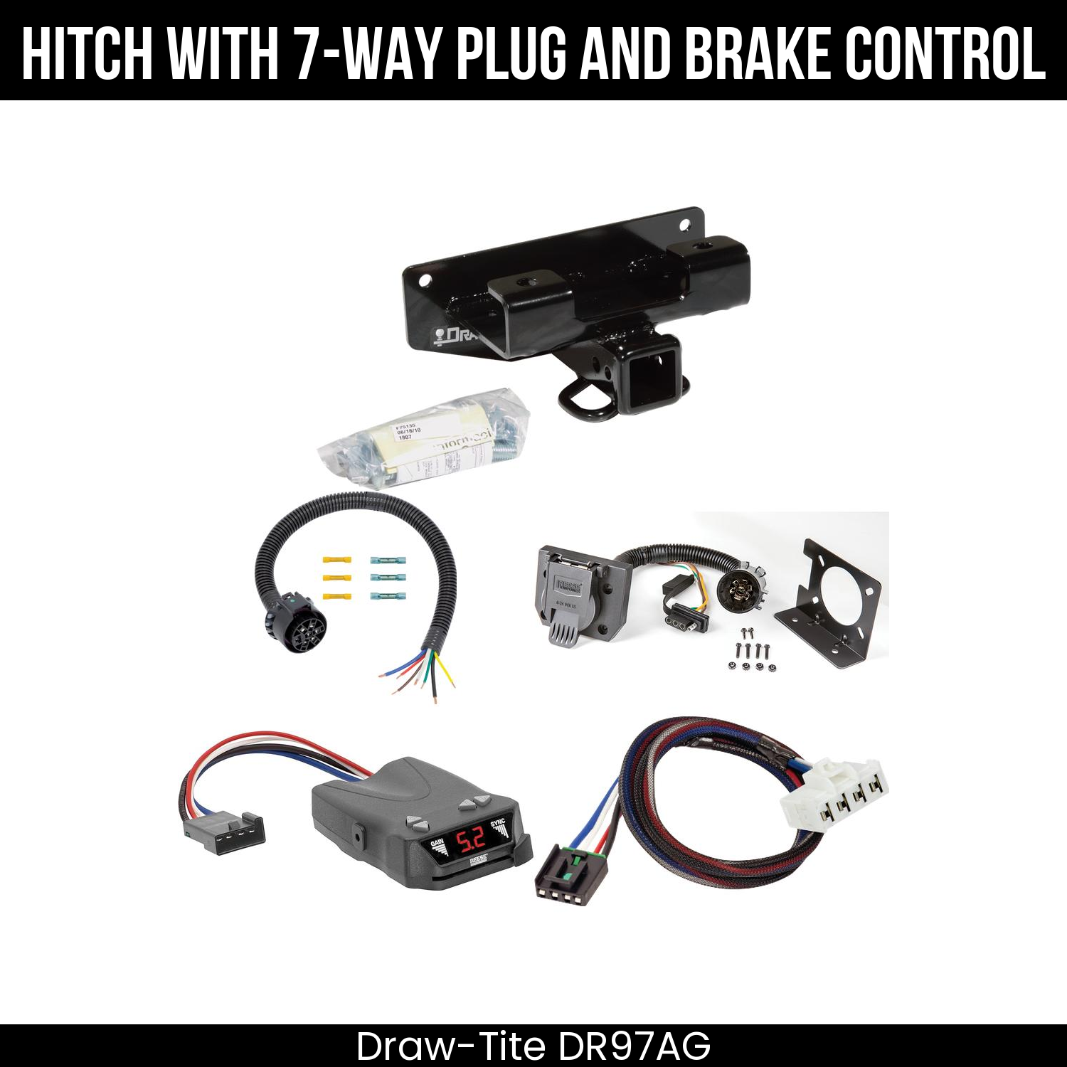 Trailer Hitch , 7-Way , Reese Brakeman IV Brake Control