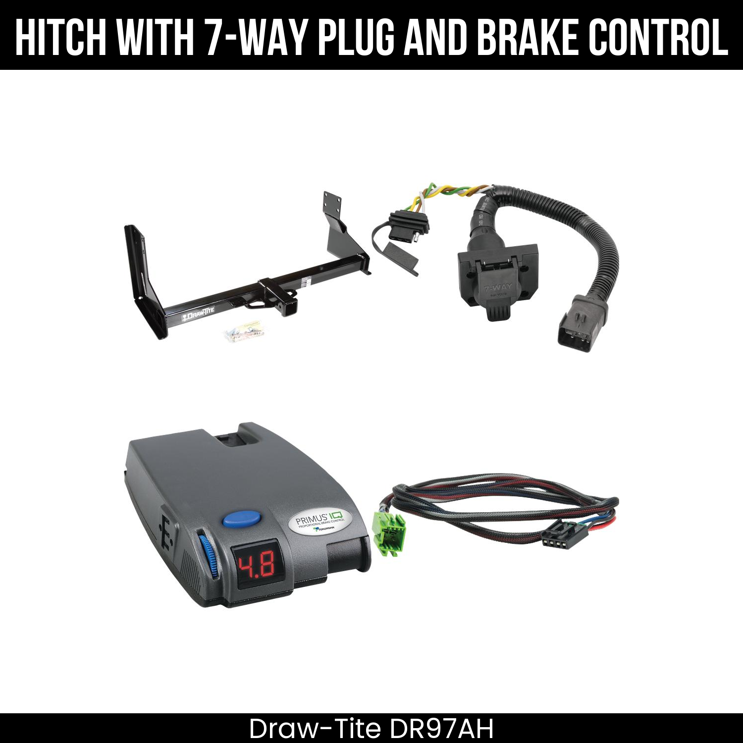 Trailer Hitch , 7-Way , Tekonsha Primus IQ Brake Control