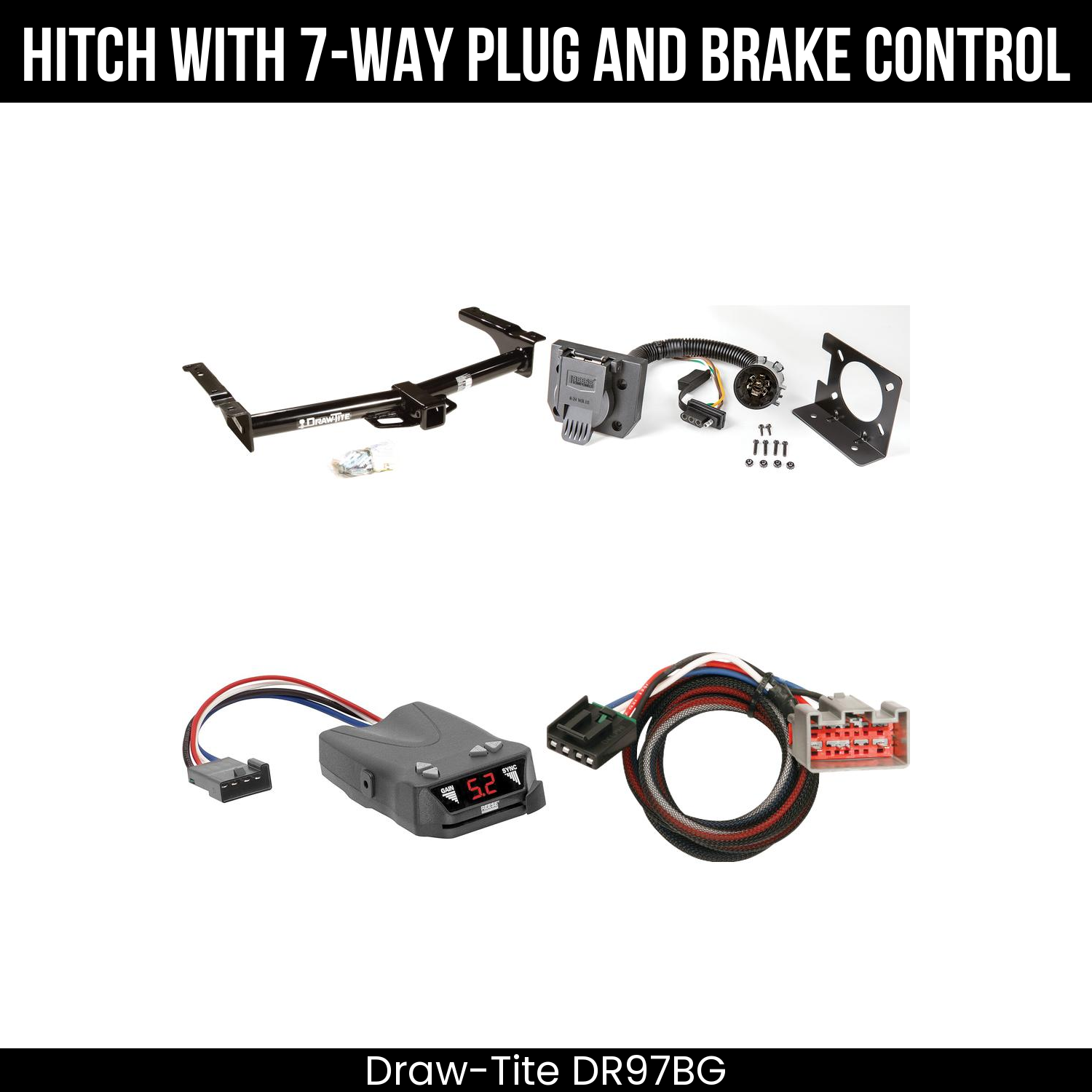 Trailer Hitch , 7-Way , Reese Brakeman IV Brake Control