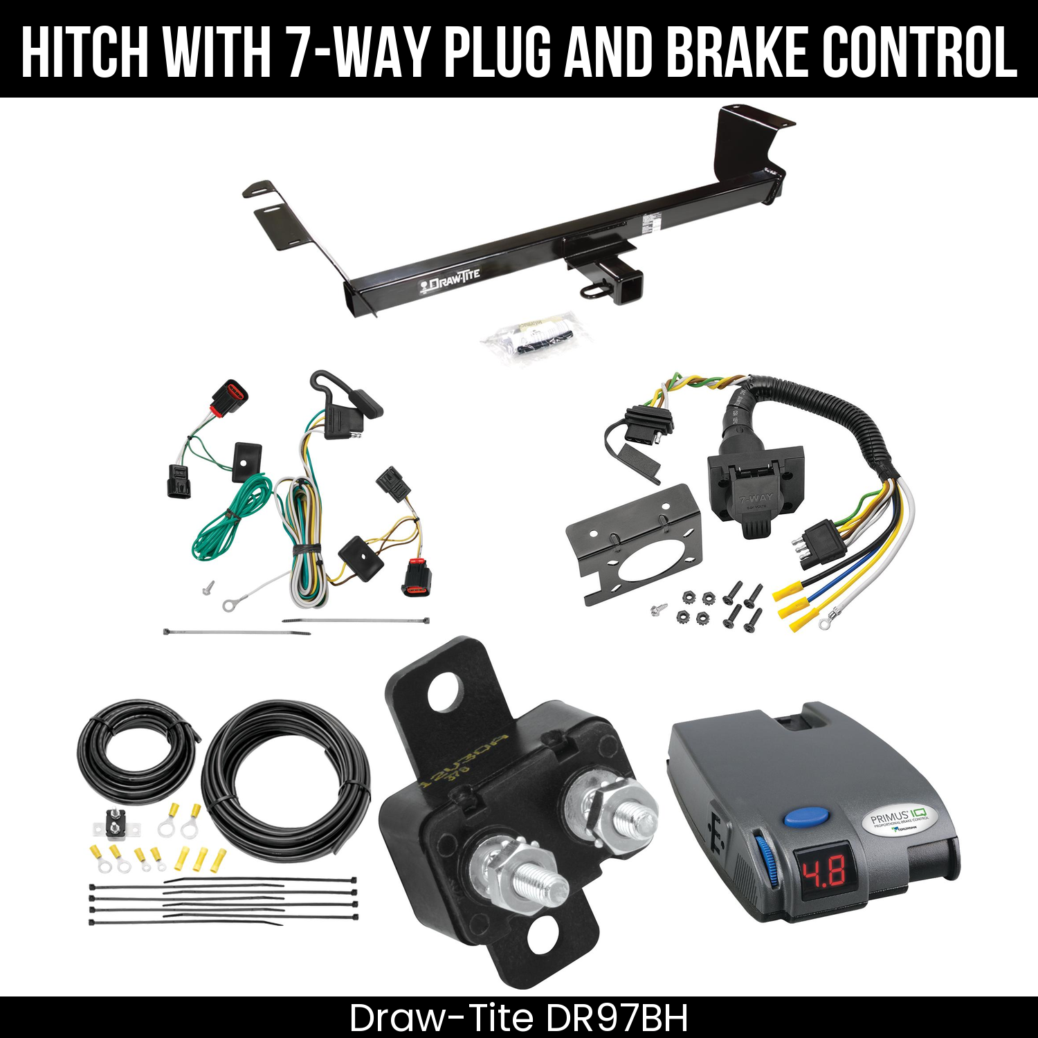 Trailer Hitch , 7-Way , Tekonsha Primus IQ Brake Control