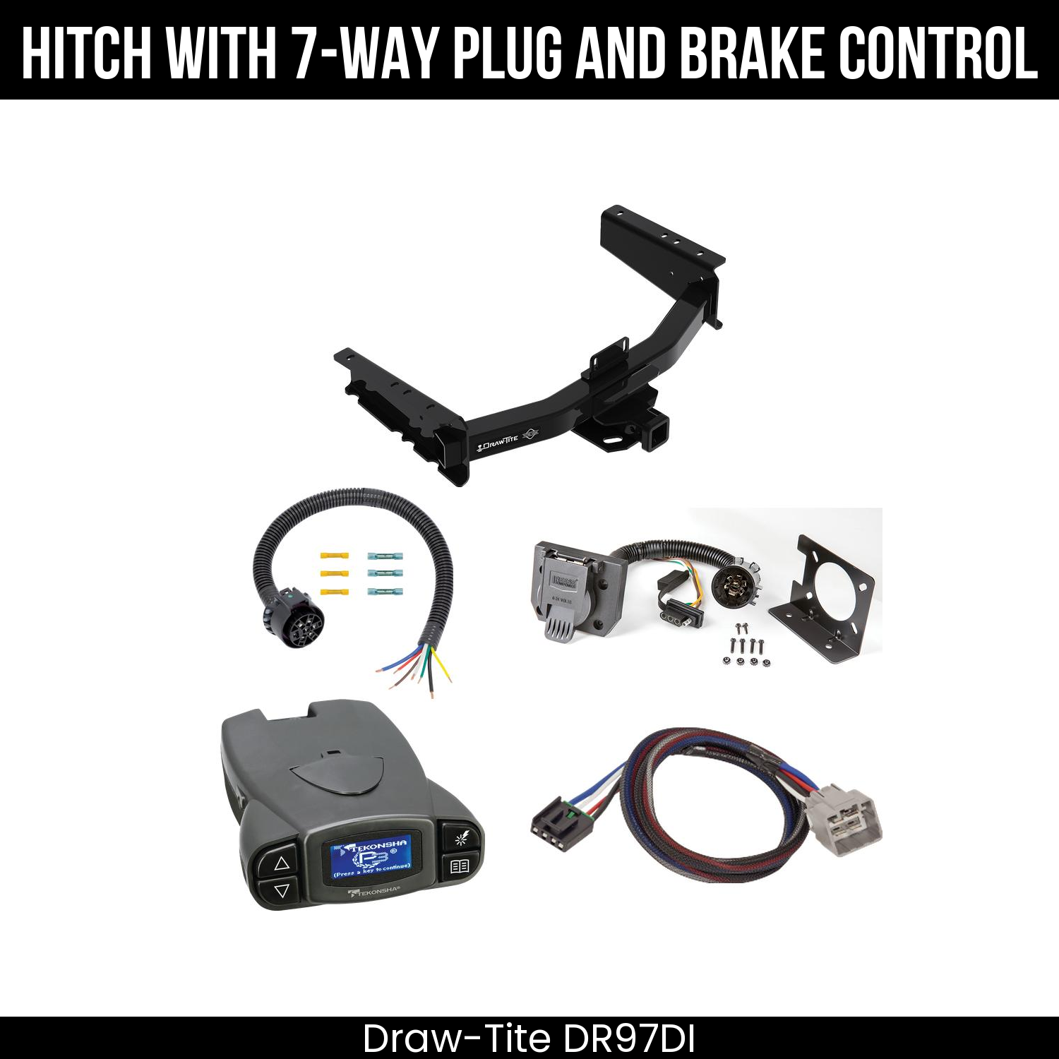 Trailer Hitch , 7-Way , Tekonsha Prodigy P3 Brake Control