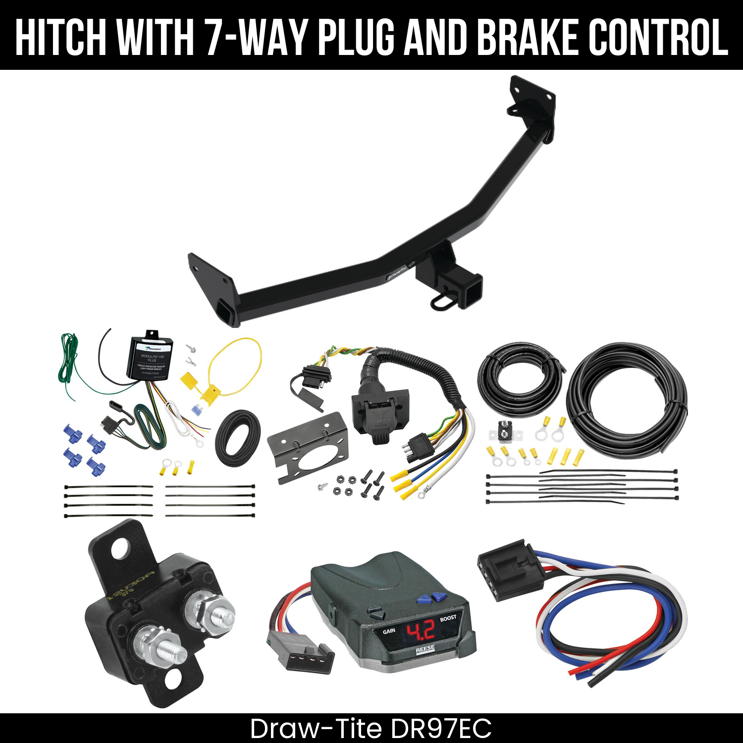 Trailer Hitch , 7-Way , Reese Brake EVN Control