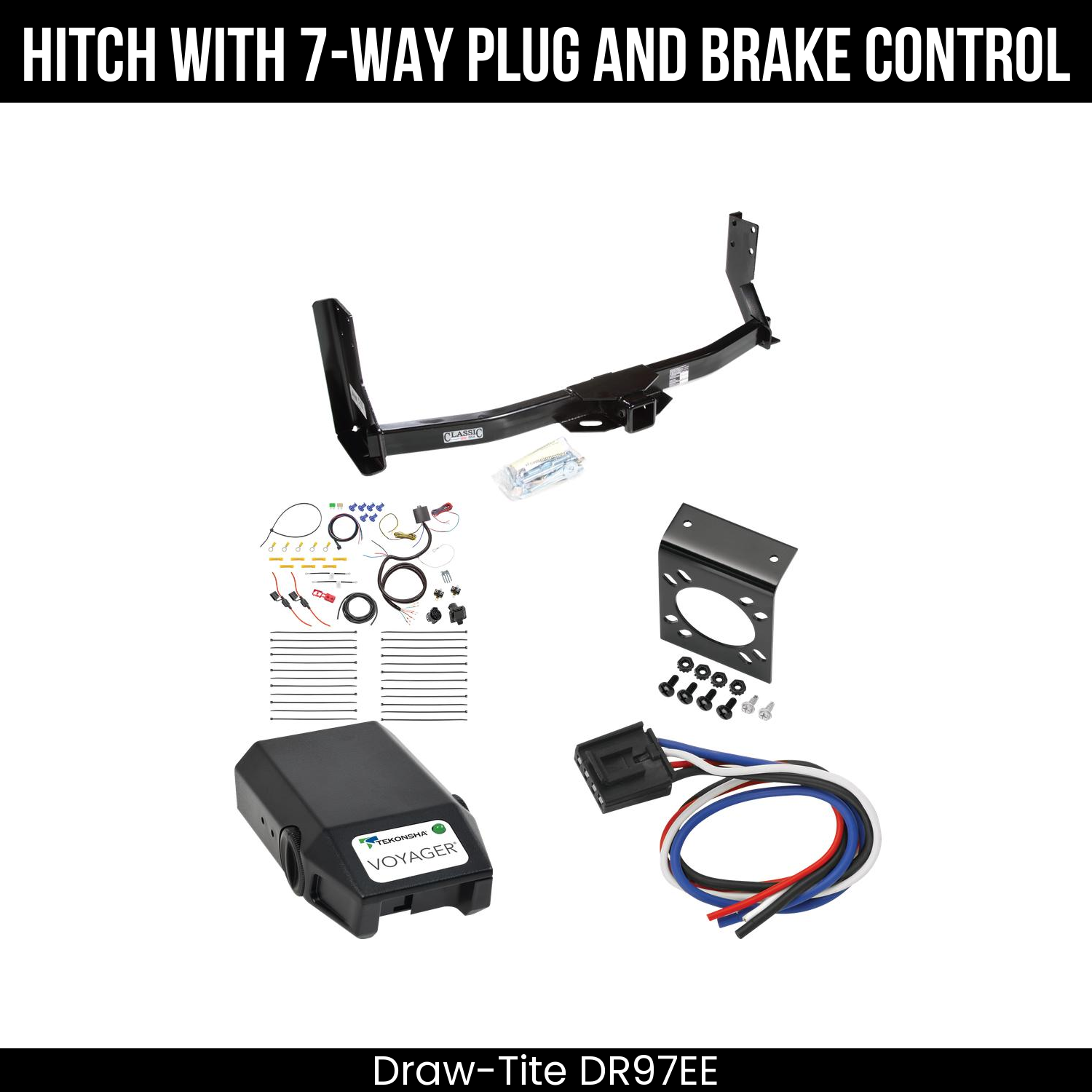 Trailer Hitch , 7-Way , Tekonsha Voyager Brake Control