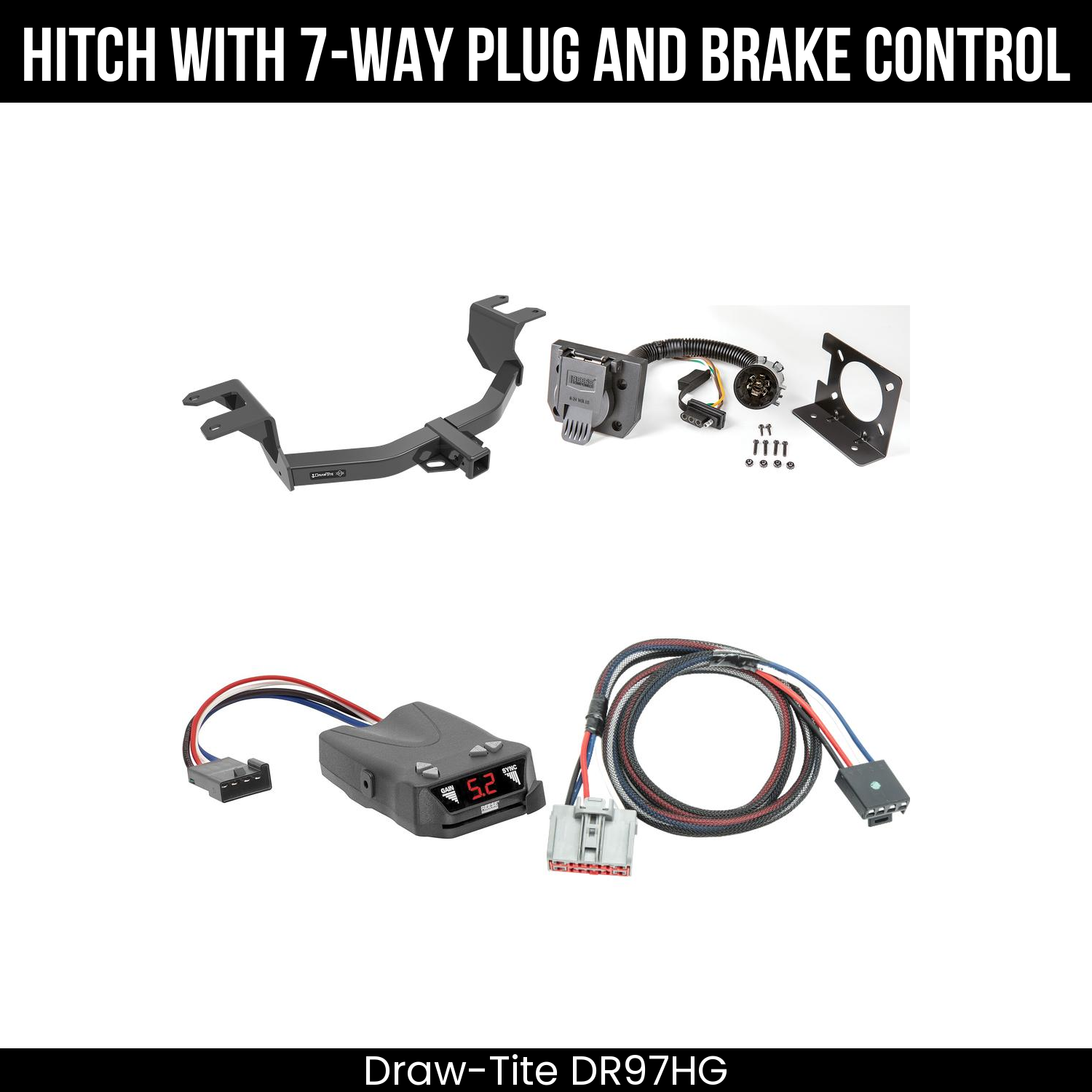 Trailer Hitch , 7-Way , Reese Brakeman IV Brake Control