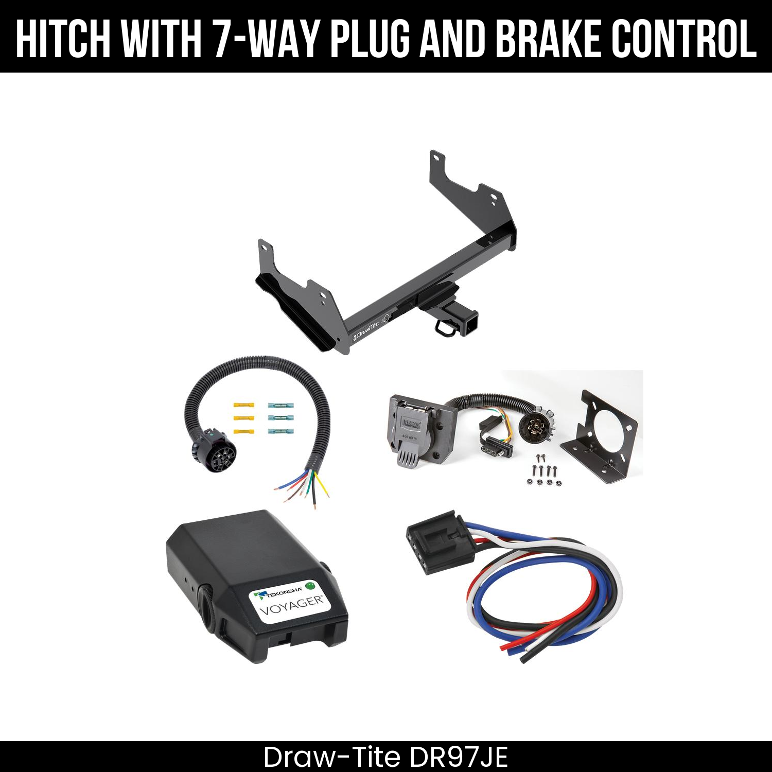 Trailer Hitch , 7-Way , Tekonsha Voyager Brake Control