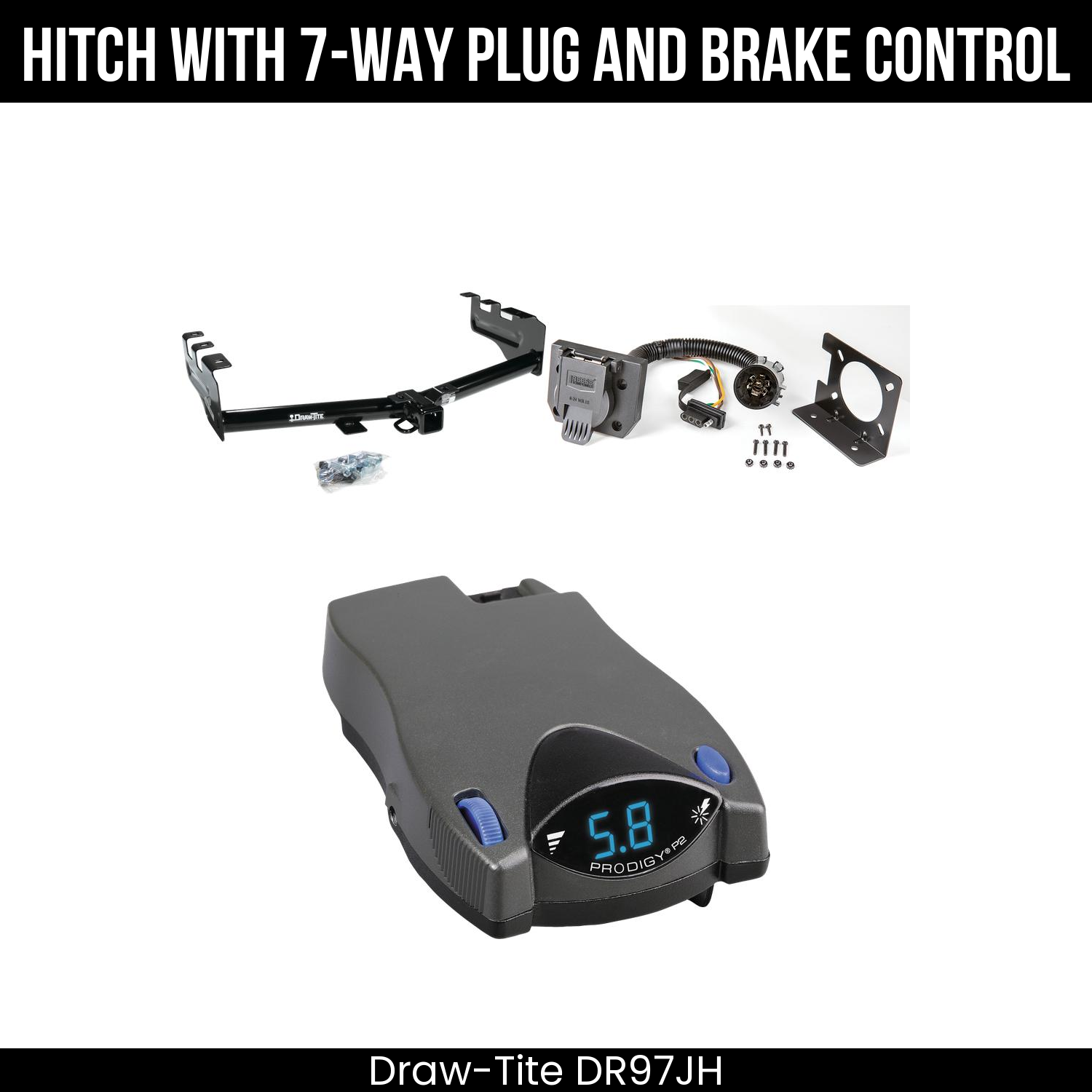 Trailer Hitch , 7-Way , Tekonsha Prodigy P2 Brake Control