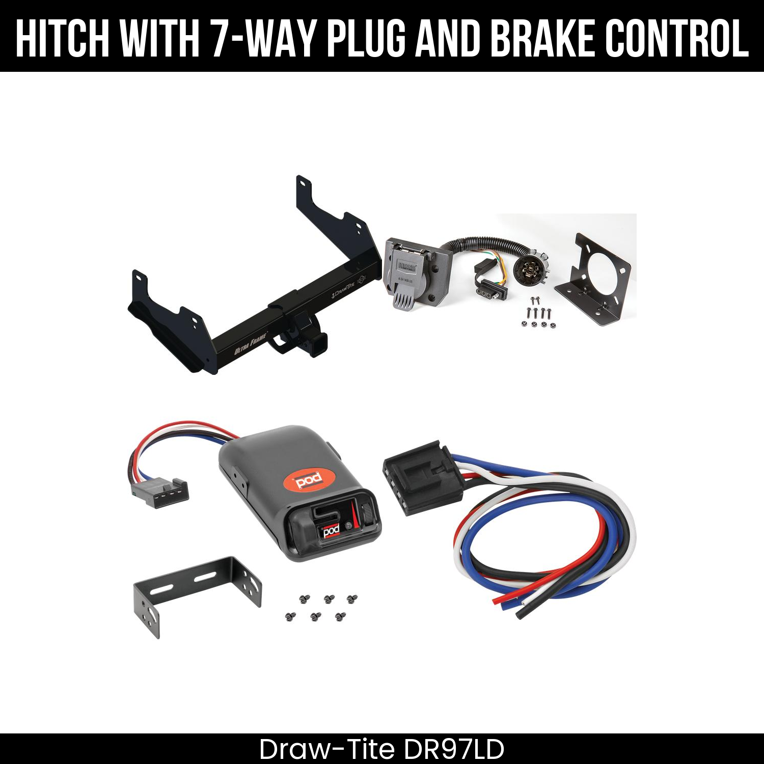 Trailer Hitch , 7-Way , Pro Series POD Brake Control