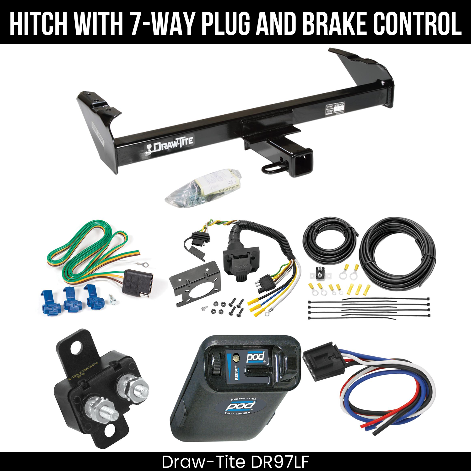 Trailer Hitch , 7-Way , Reese POD Brake Control