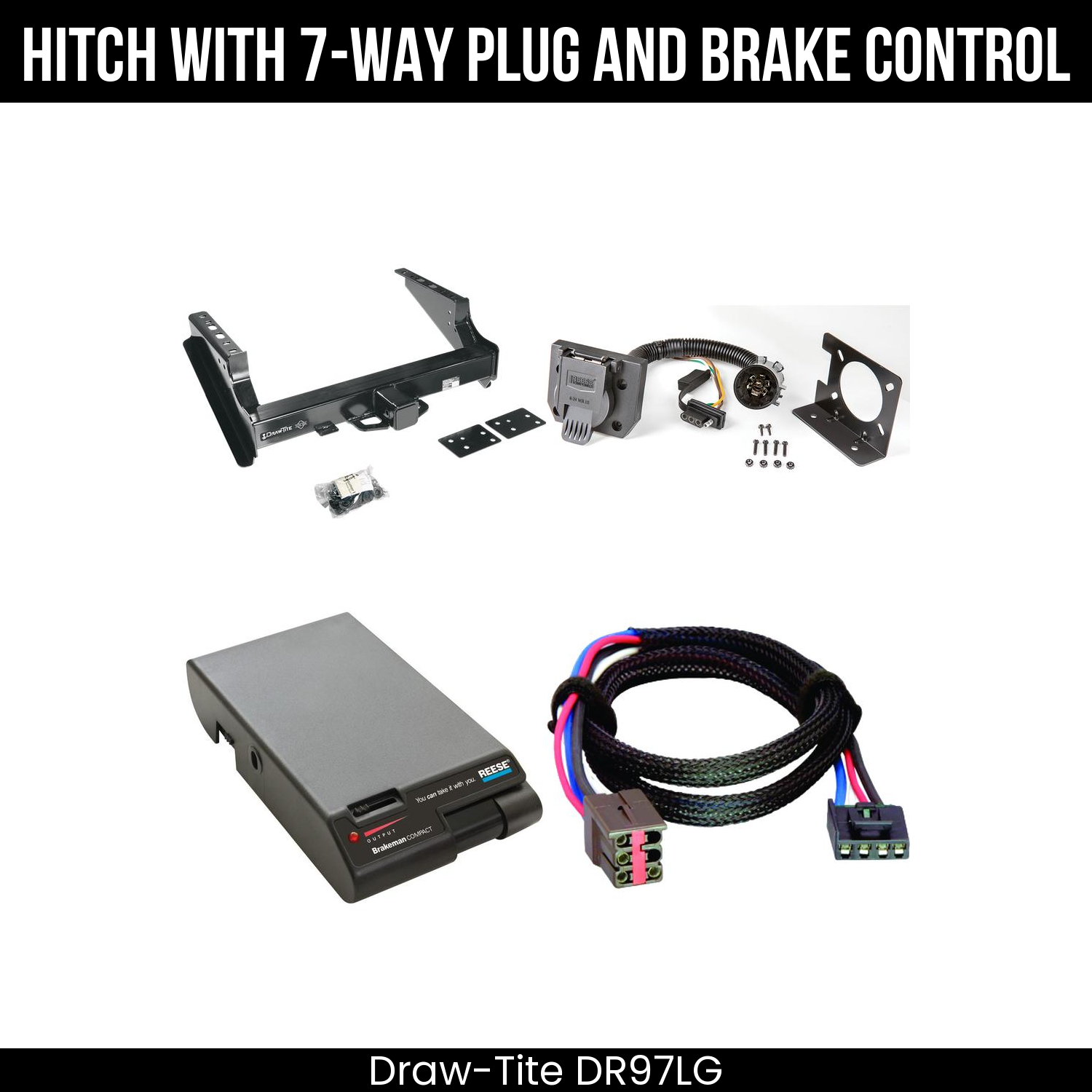 Trailer Hitch , 7-Way , Reese Brakeman Brake Control