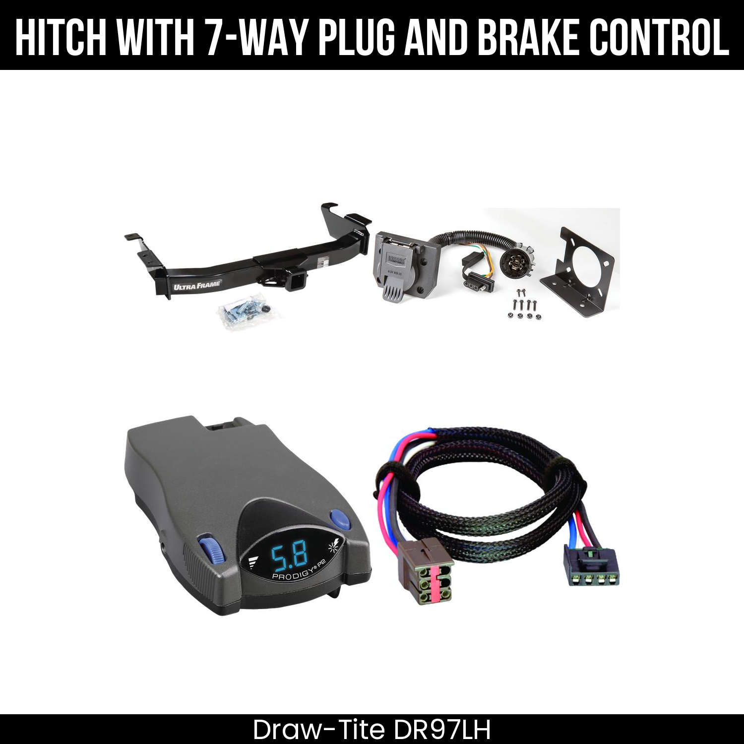 Trailer Hitch , 7-Way , Tekonsha Prodigy P2 Brake Control