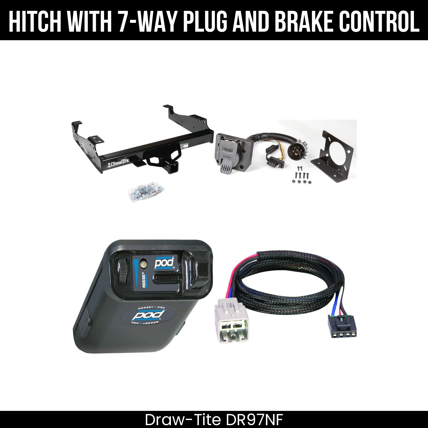 Trailer Hitch , 7-Way , Reese POD Brake Control