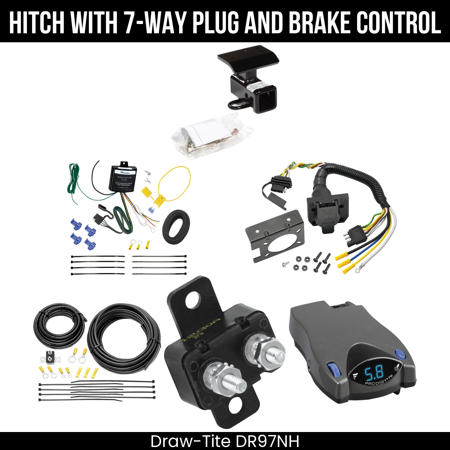 Trailer Hitch , 7-Way , Tekonsha Prodigy P2 Brake Control