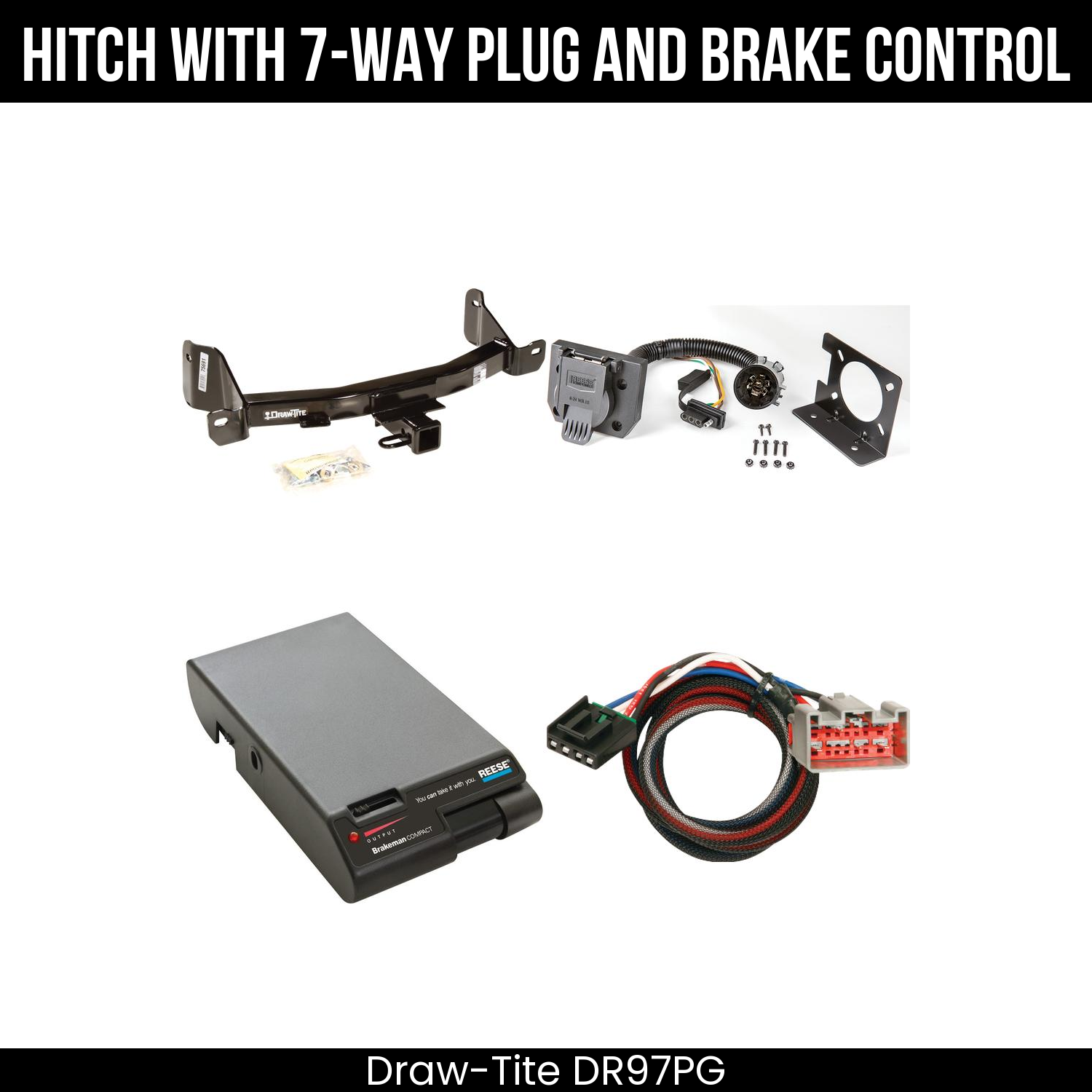 Trailer Hitch , 7-Way , Reese Brakeman Brake Control