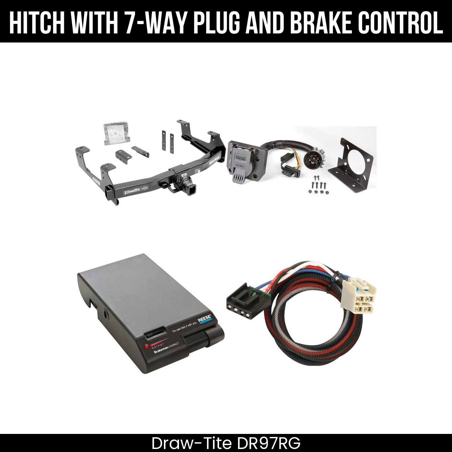 Trailer Hitch , 7-Way , Reese Brakeman Brake Control