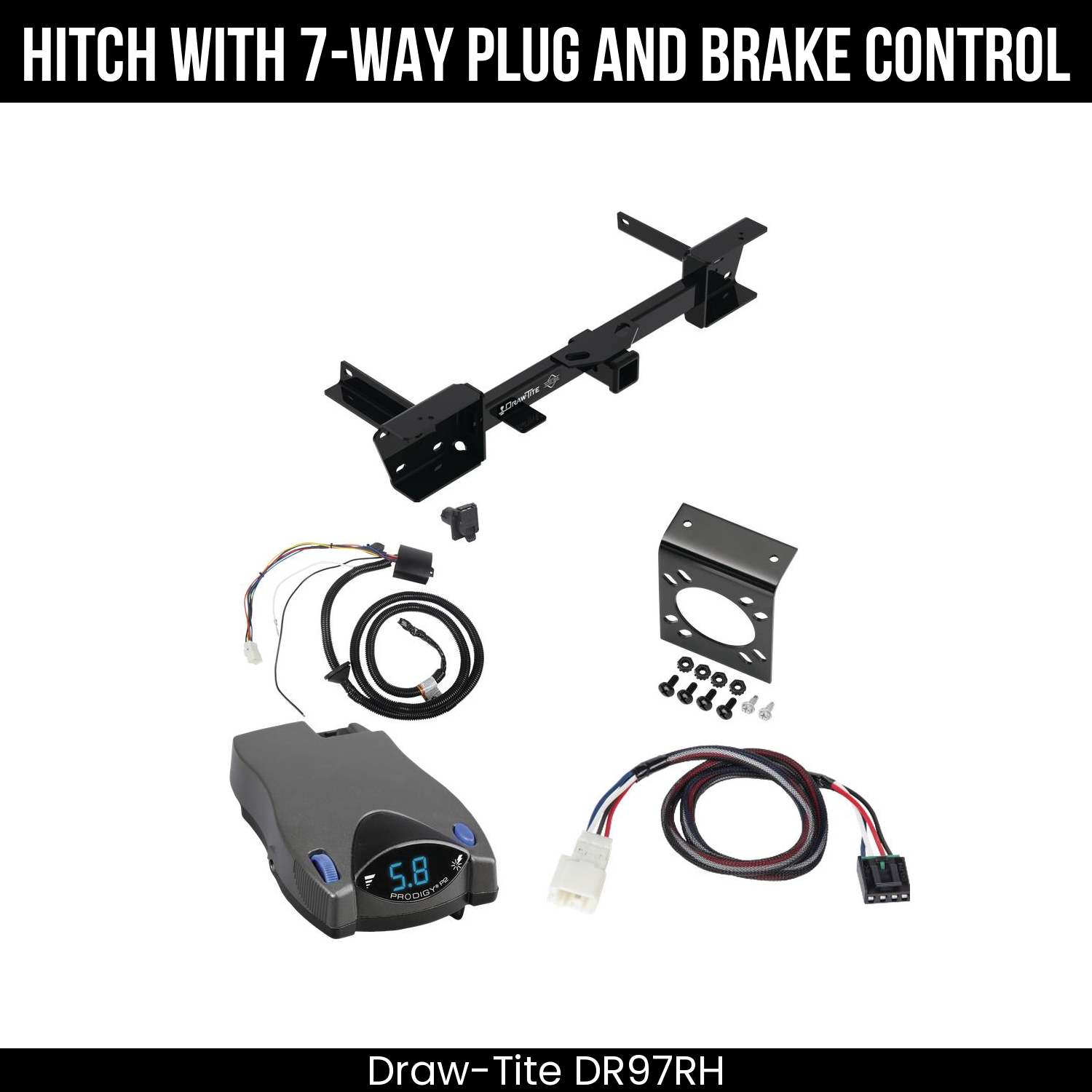 Trailer Hitch , 7-Way , Tekonsha Prodigy P2 Brake Control