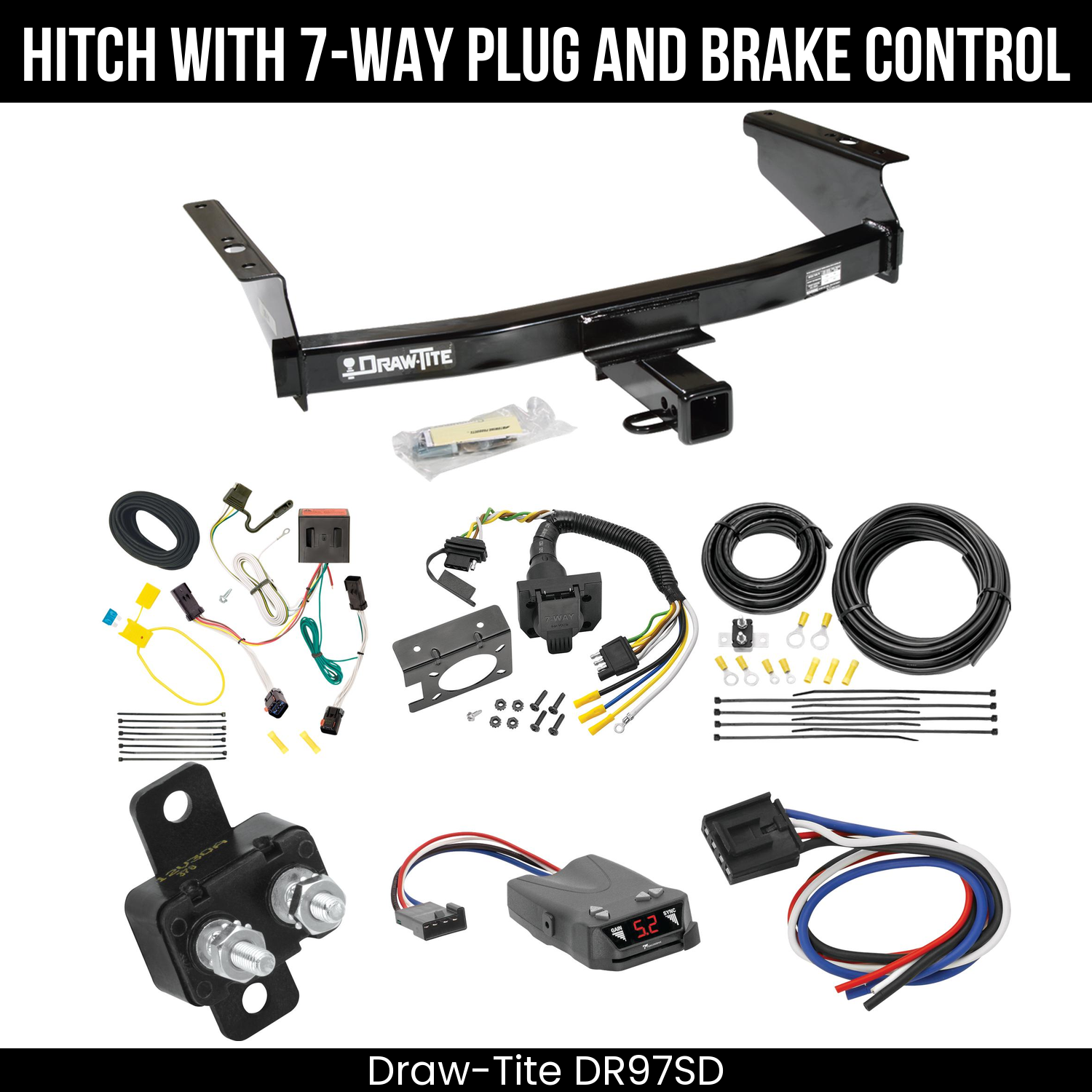 Trailer Hitch , 7-Way , Tekonsha Brakeman IV Brake Control