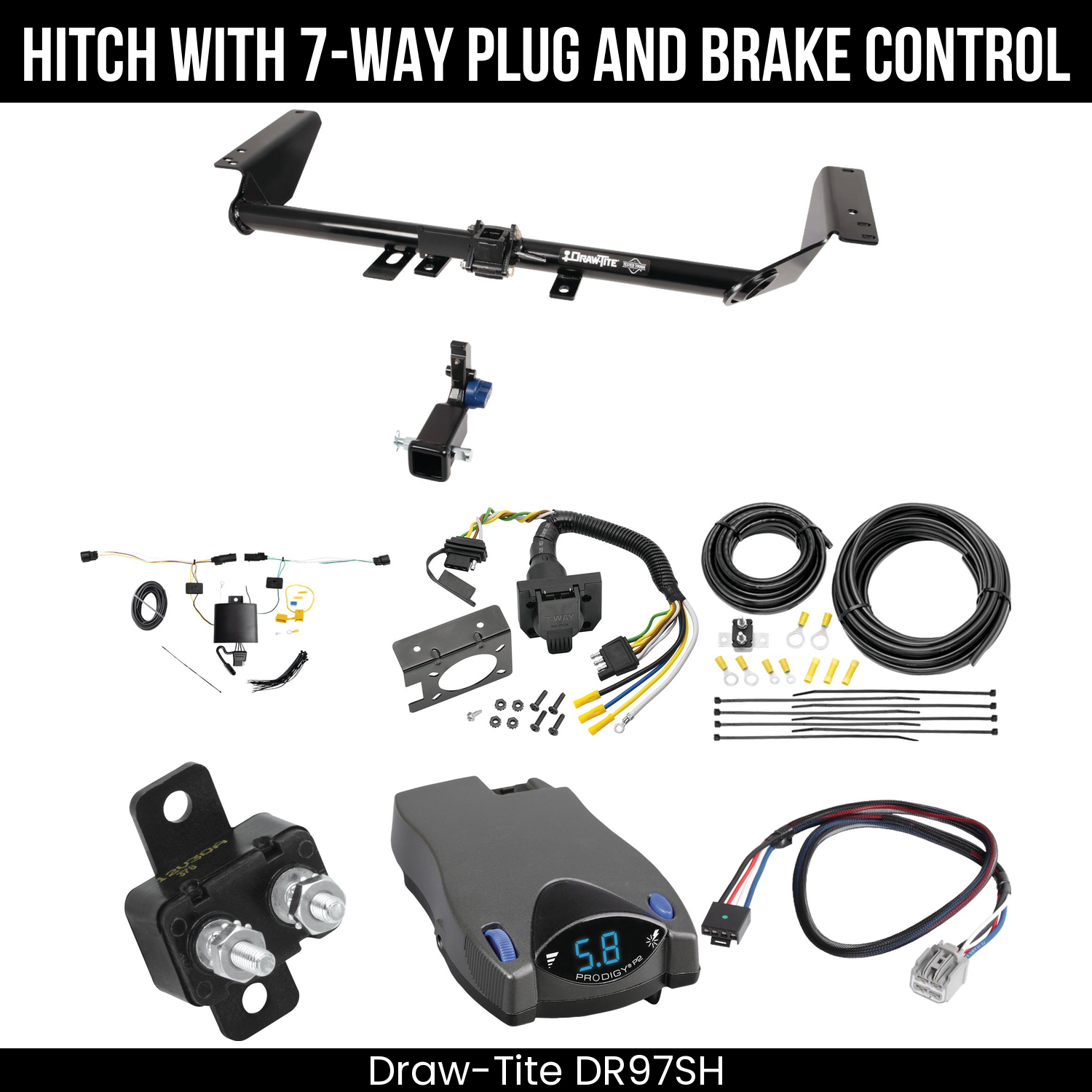 Trailer Hitch , 7-Way , Tekonsha Prodigy P2 Brake Control