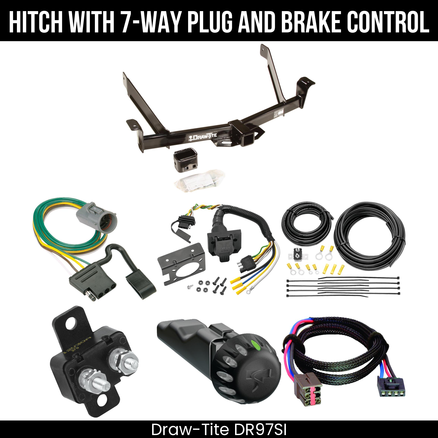 Draw Tite DR97SI Hitch With 7 Way Plug And Brake Control Bundle Featureimg