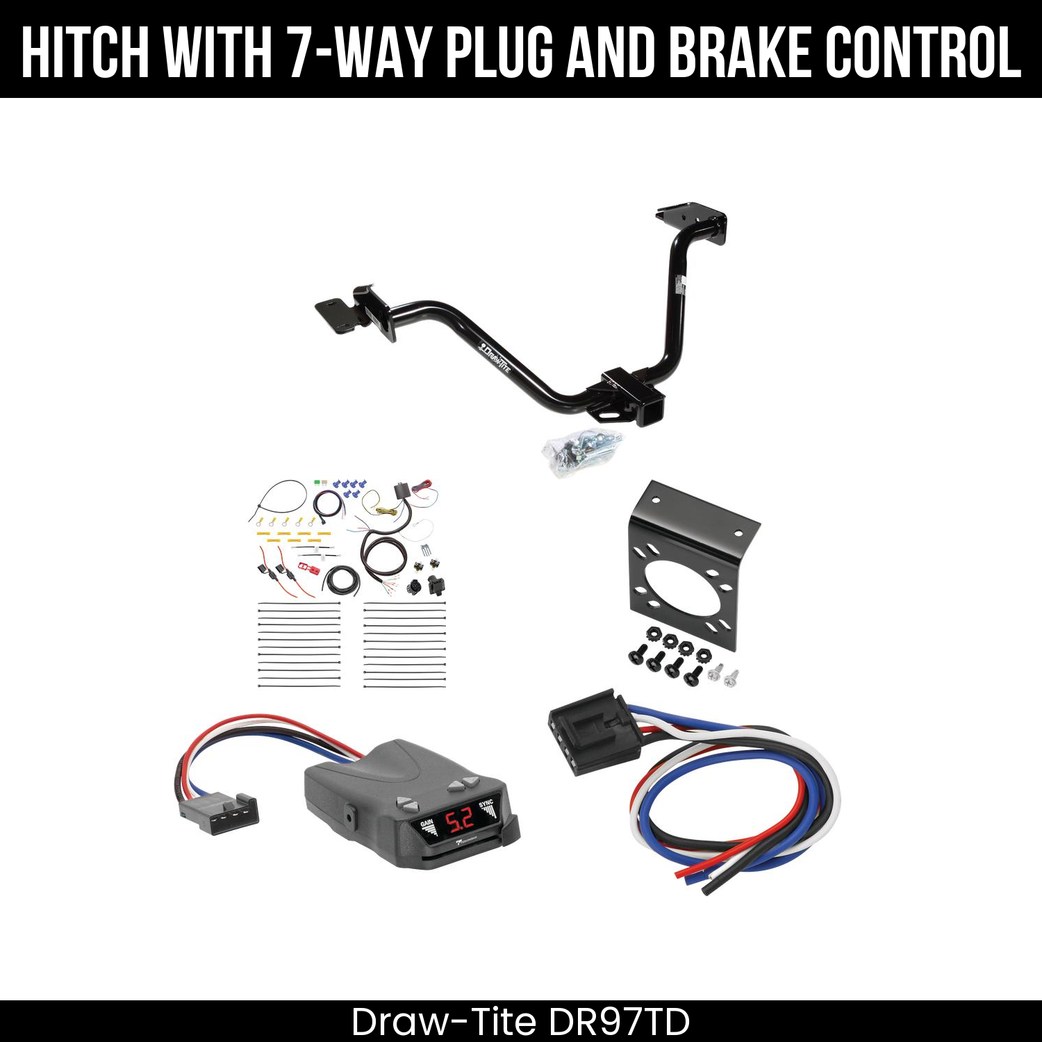 Trailer Hitch , 7-Way , Tekonsha Brakeman IV Brake Control