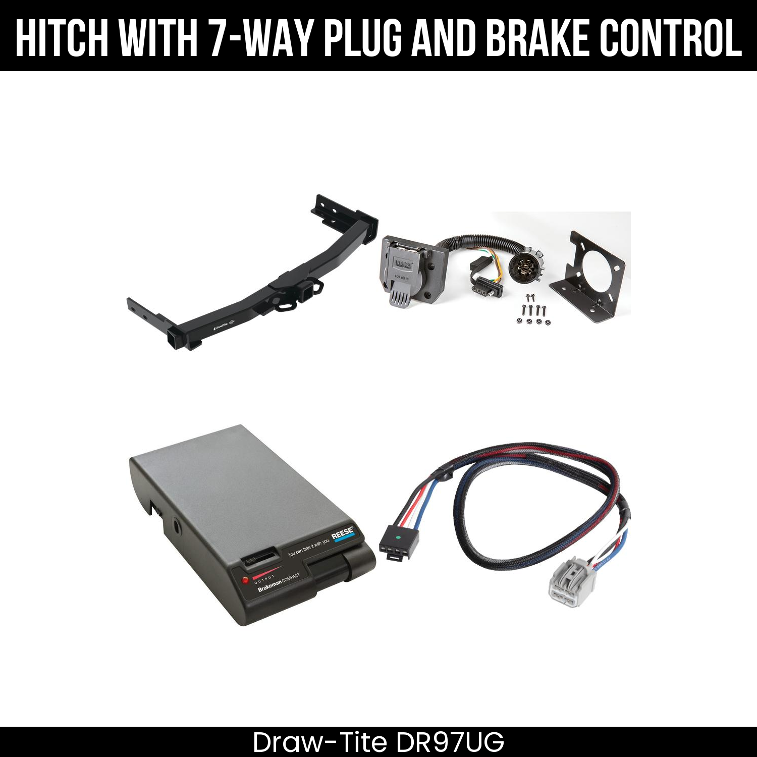 Trailer Hitch , 7-Way , Reese Brakeman Brake Control
