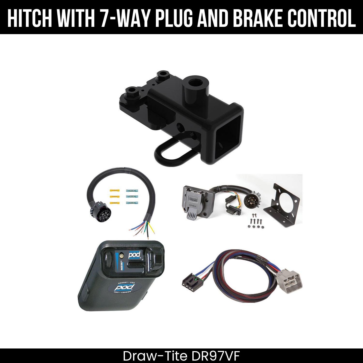 Trailer Hitch , 7-Way , Reese POD Brake Control