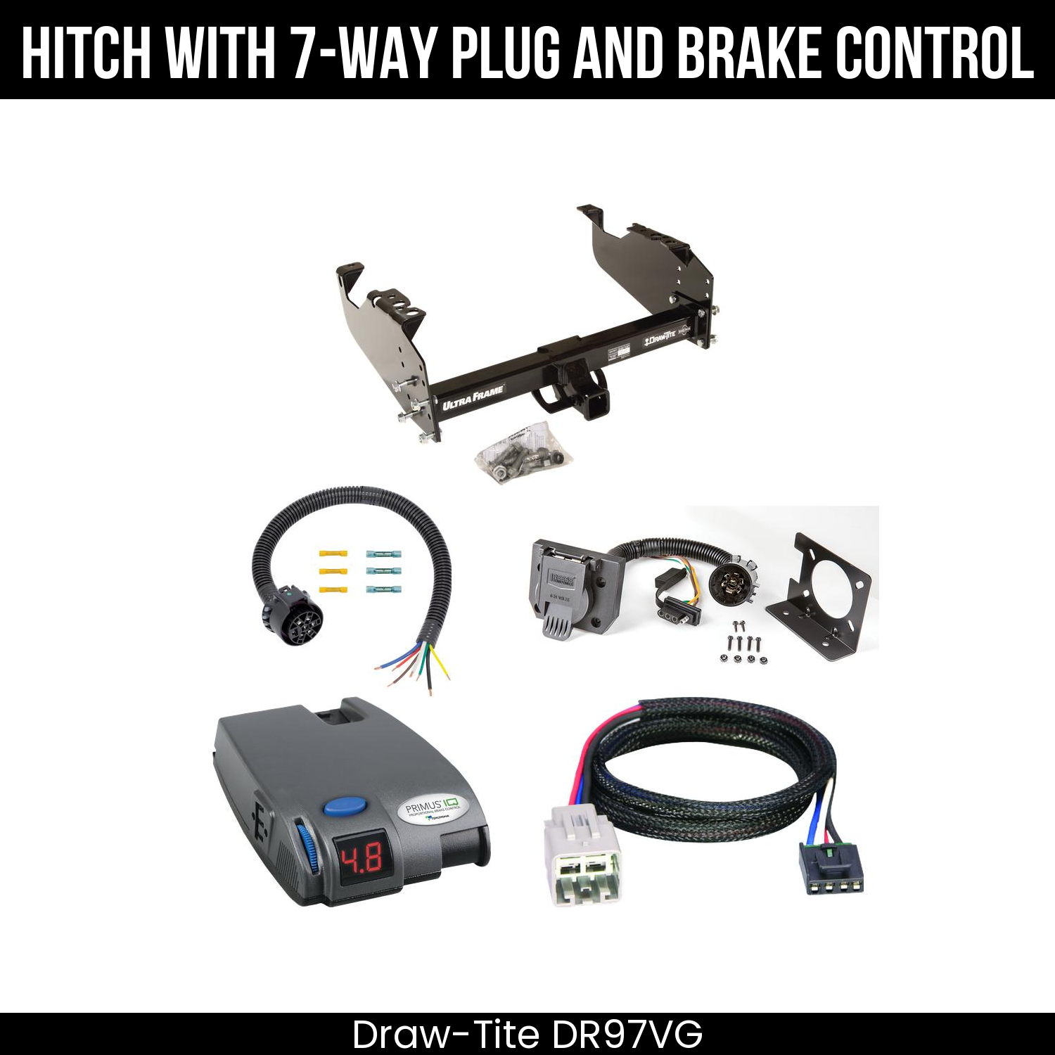 Trailer Hitch , 7-Way , Tekonsha Primus IQ Brake Control